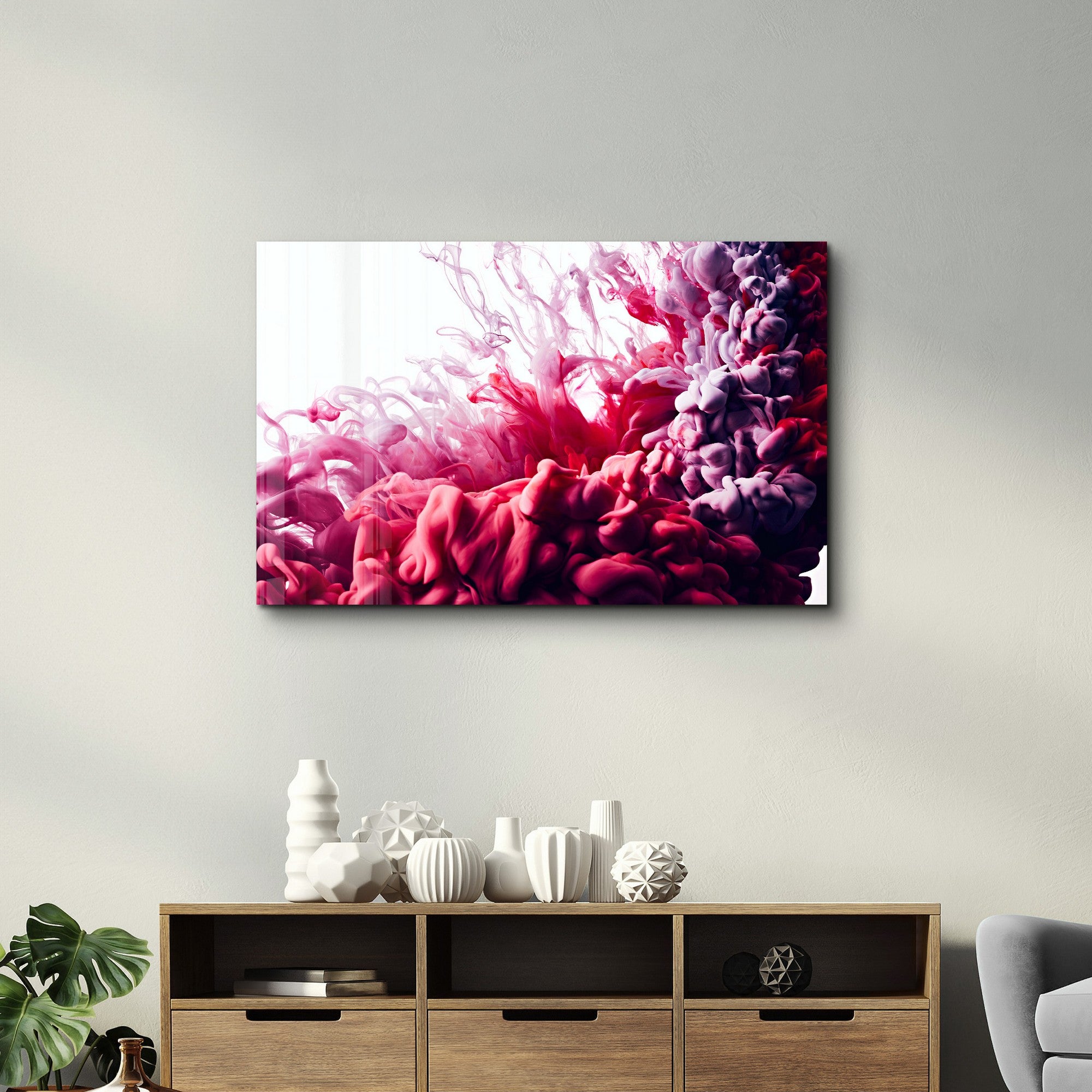 Arte Decorativa em Vidro Temperado Multicolor 70x110cm - Impressão UV de Alta Qualidade