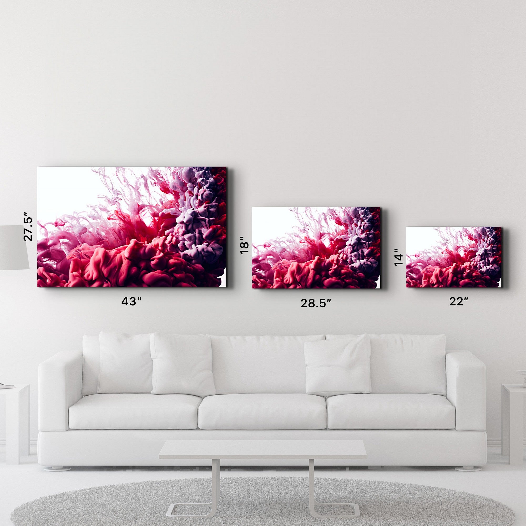 Arte Decorativa em Vidro Temperado Multicolor 70x110cm - Impressão UV de Alta Qualidade