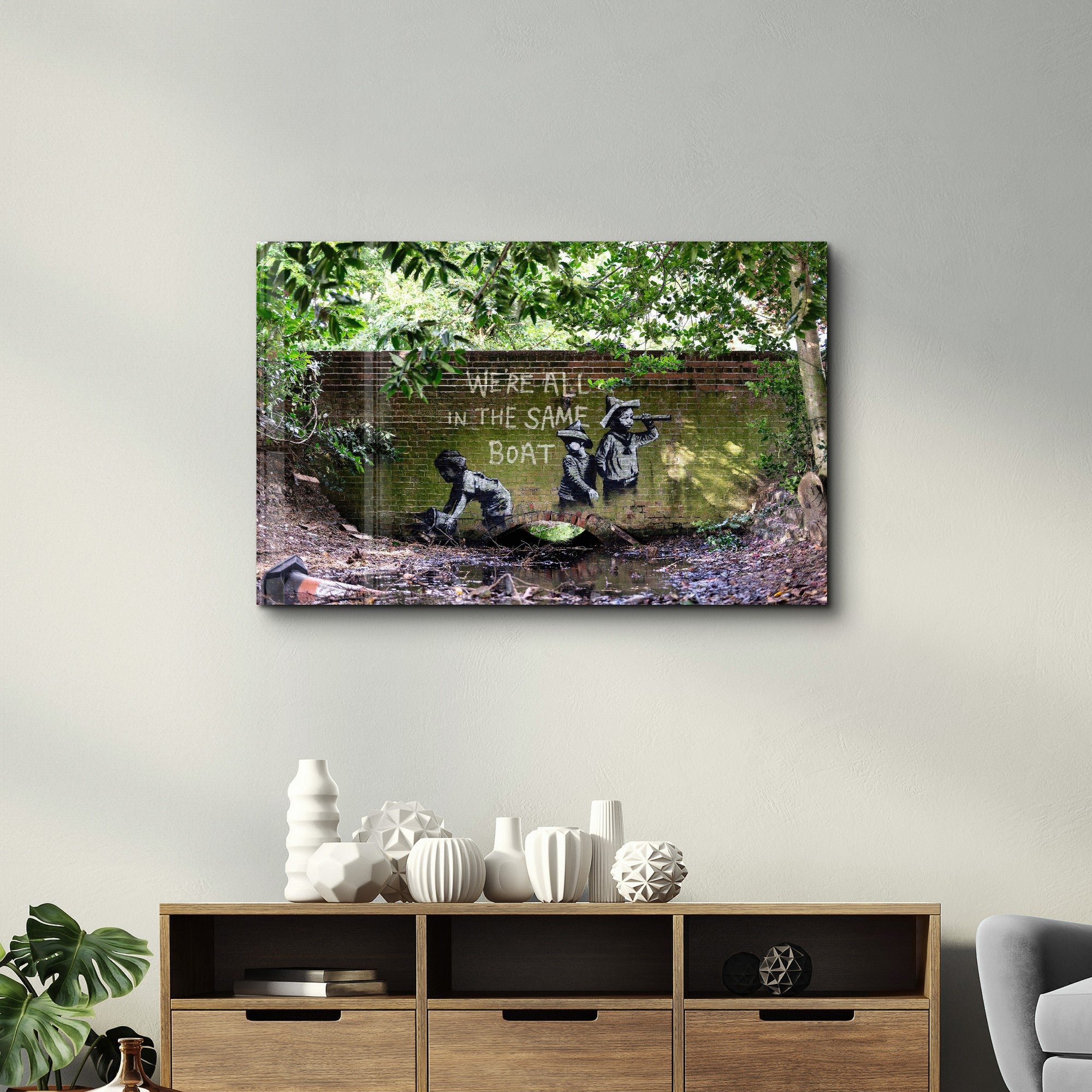 Arte Decorativa em Vidro Temperado Multicolor 70x110cm - Impressão UV de Alta Qualidade