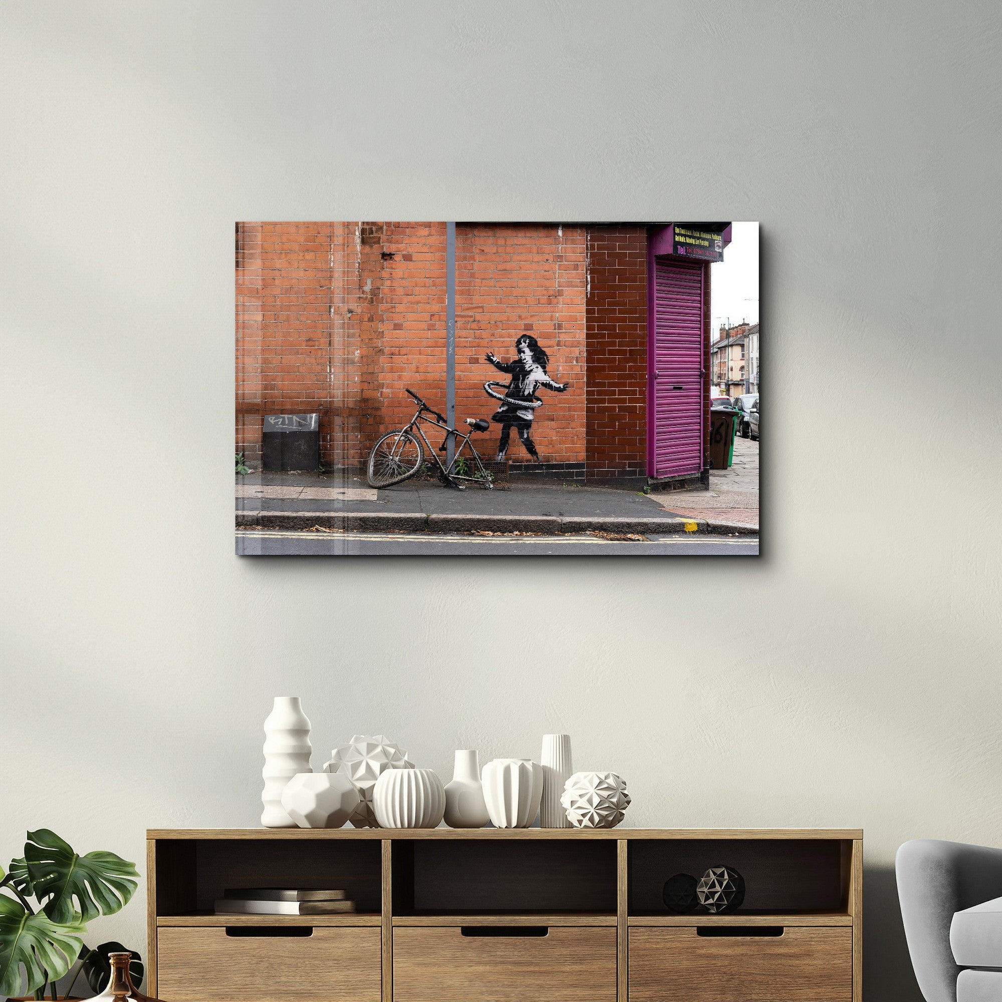 Arte Decorativa em Vidro Temperado Multicolor 35x55cm - Impressão UV de Alta Qualidade