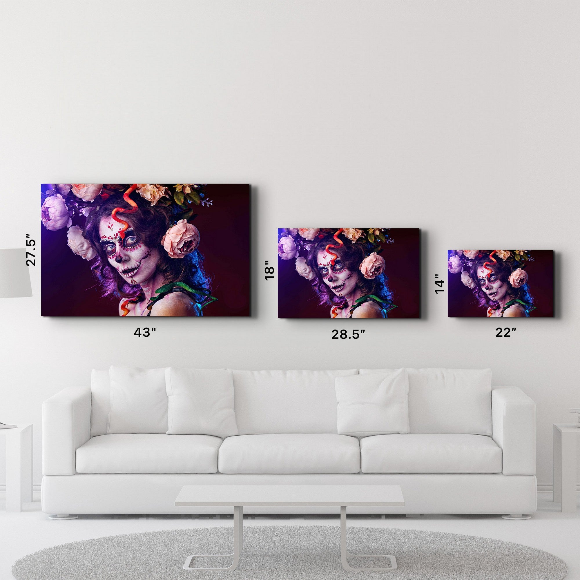 Arte Decorativa em Vidro Temperado Multicolor 35x55cm - Impressão UV de Alta Qualidade