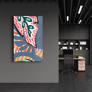 Arte Decorativa em Vidro Temperado Multicolor 35x55cm - Impressão UV de Alta Qualidade