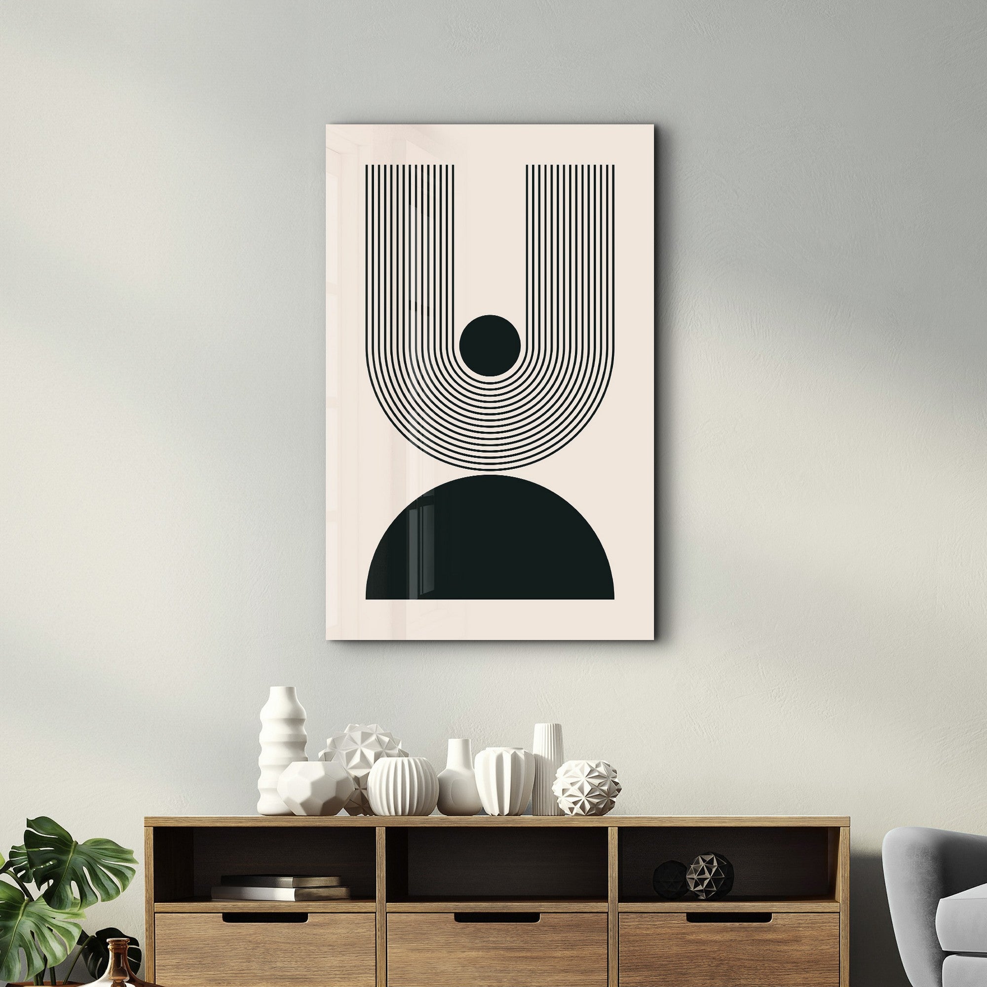 Arte Decorativa em Vidro Temperado Multicolor 35x55cm - Impressão UV de Alta Qualidade