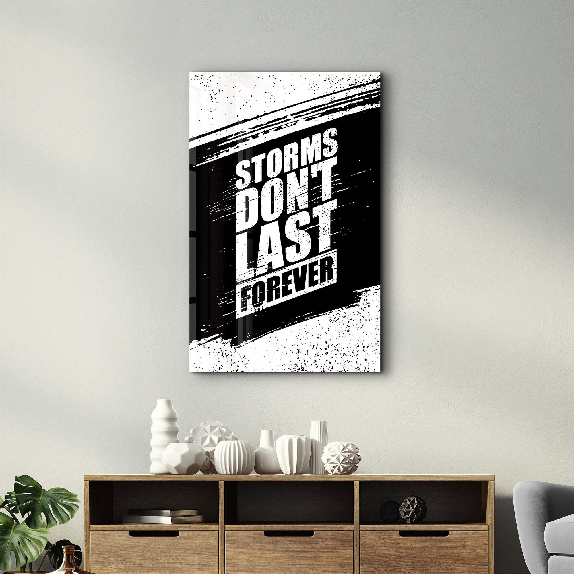 Arte Decorativa em Vidro Temperado Multicolor 70x110cm - Impressão UV de Alta Qualidade