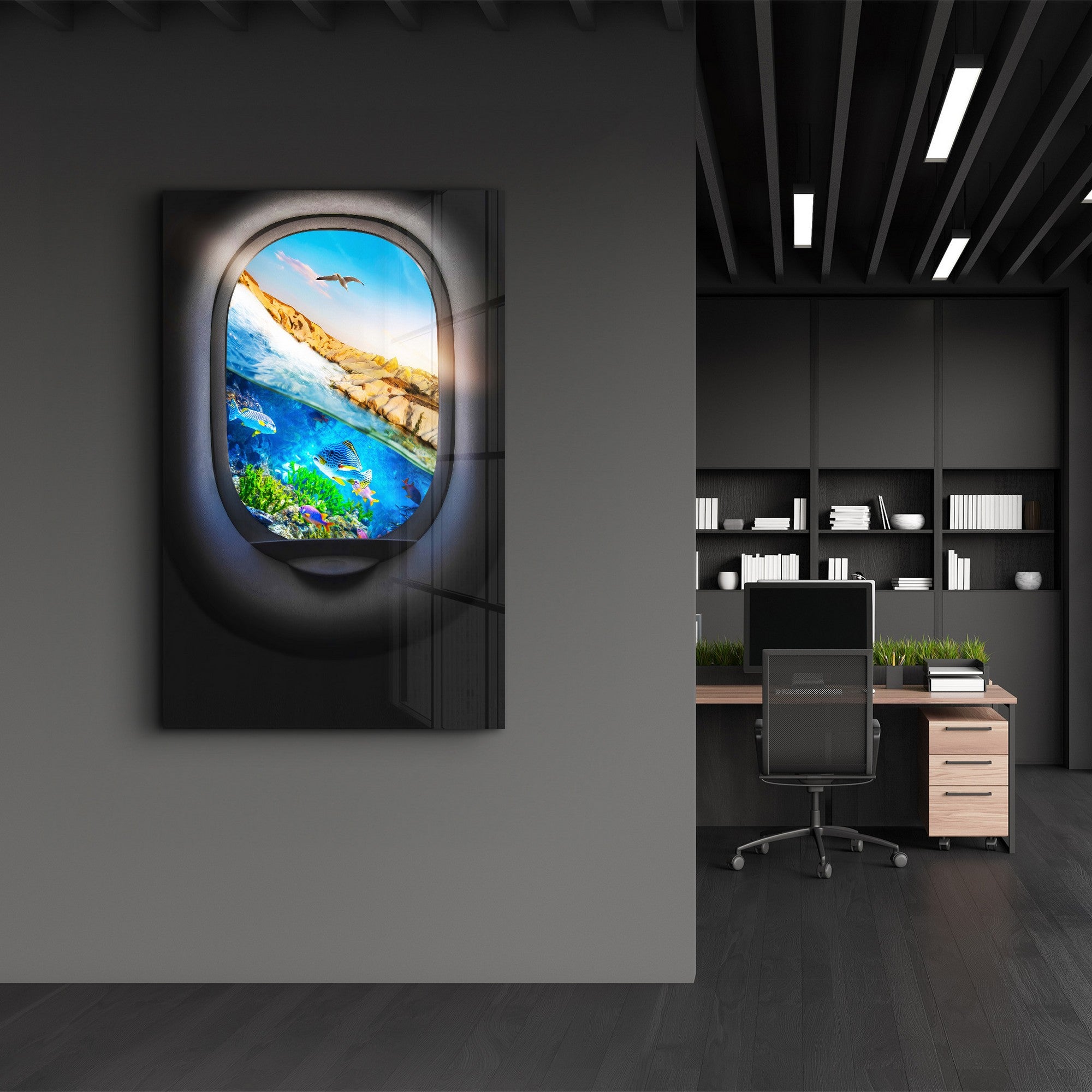 Arte Decorativa em Vidro Temperado Multicolor 70x110cm - Impressão UV de Alta Qualidade