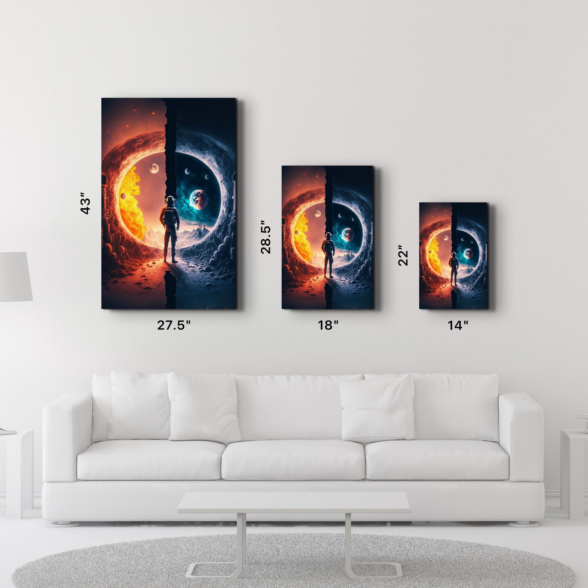 Arte Decorativa em Vidro Temperado Multicolor 35x55cm - Impressão UV de Alta Qualidade