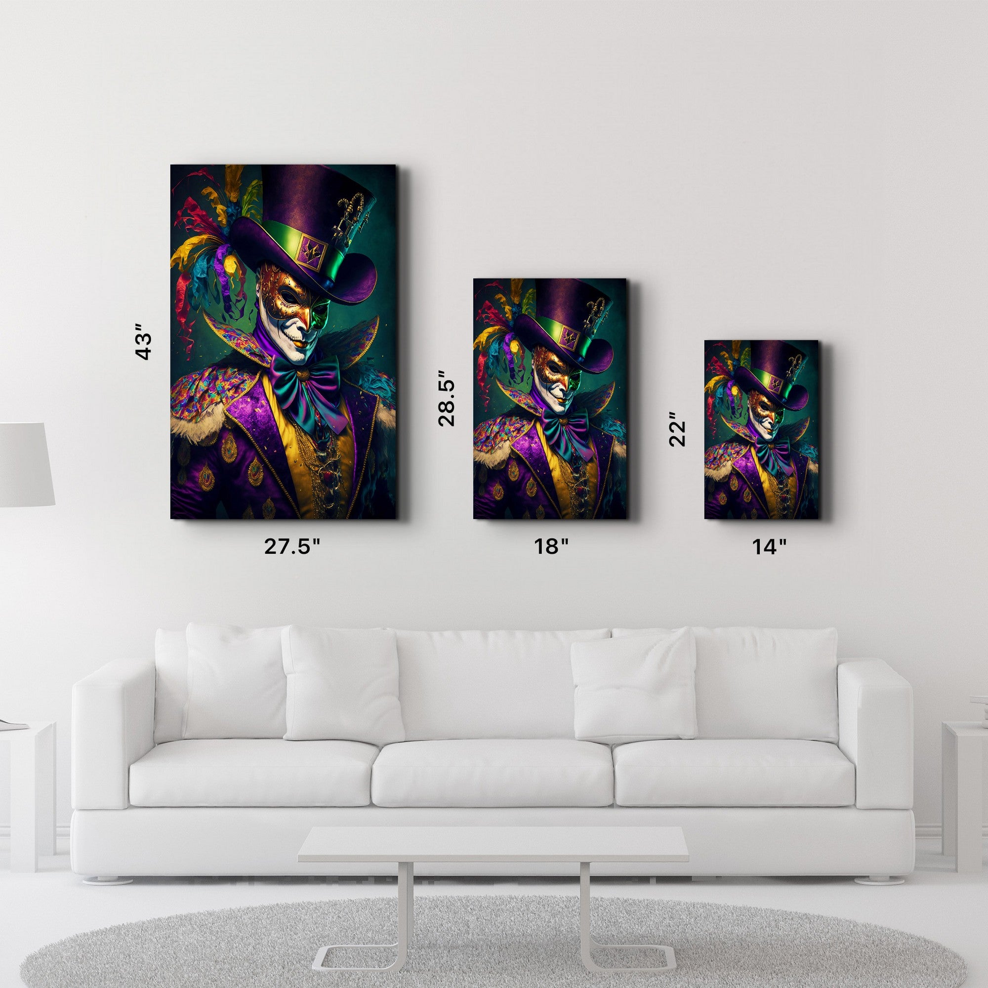 Arte Decorativa em Vidro Temperado Multicolor 70x110cm - Impressão UV de Alta Qualidade