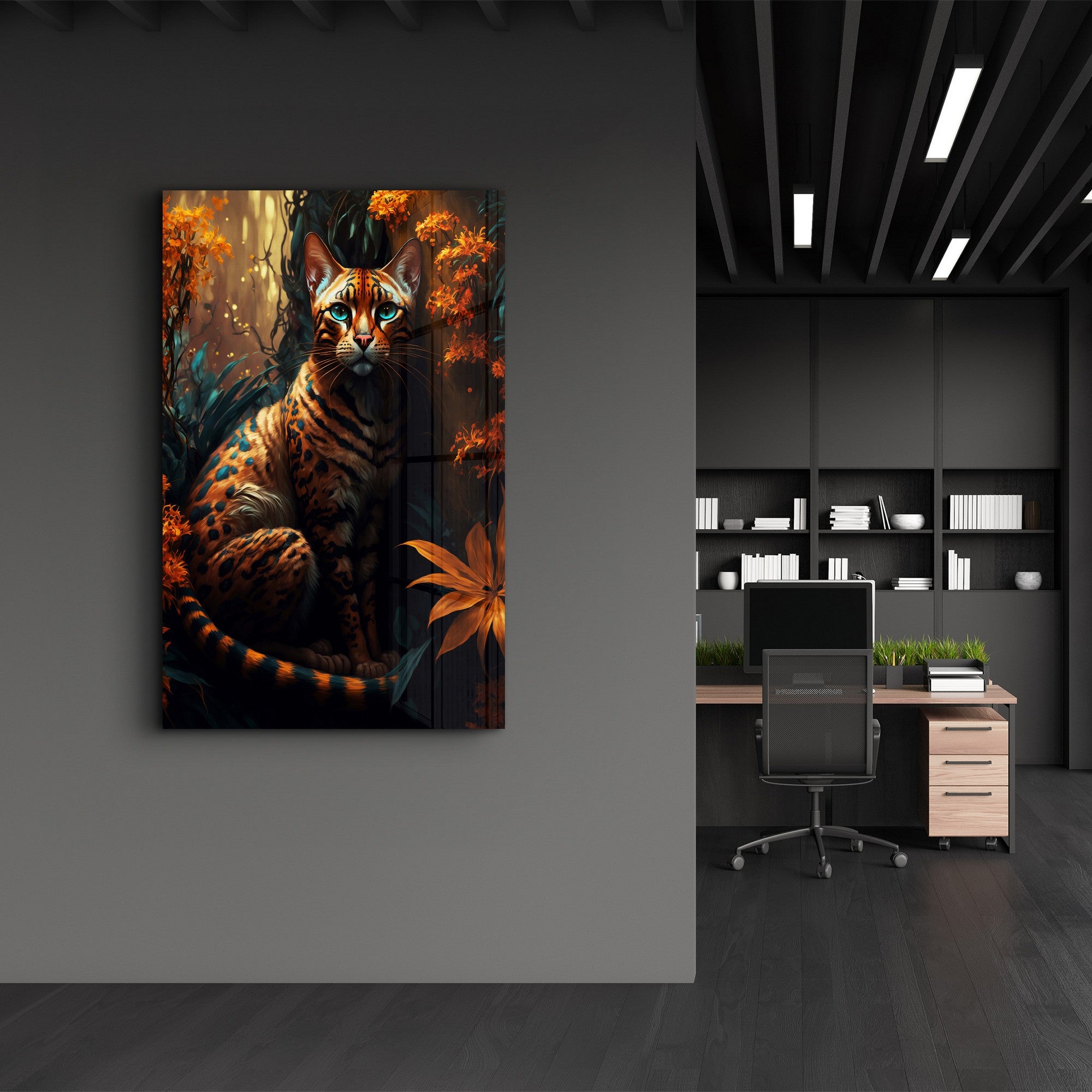 Arte Decorativa em Vidro Temperado Multicolor 35x55cm - Impressão UV de Alta Qualidade