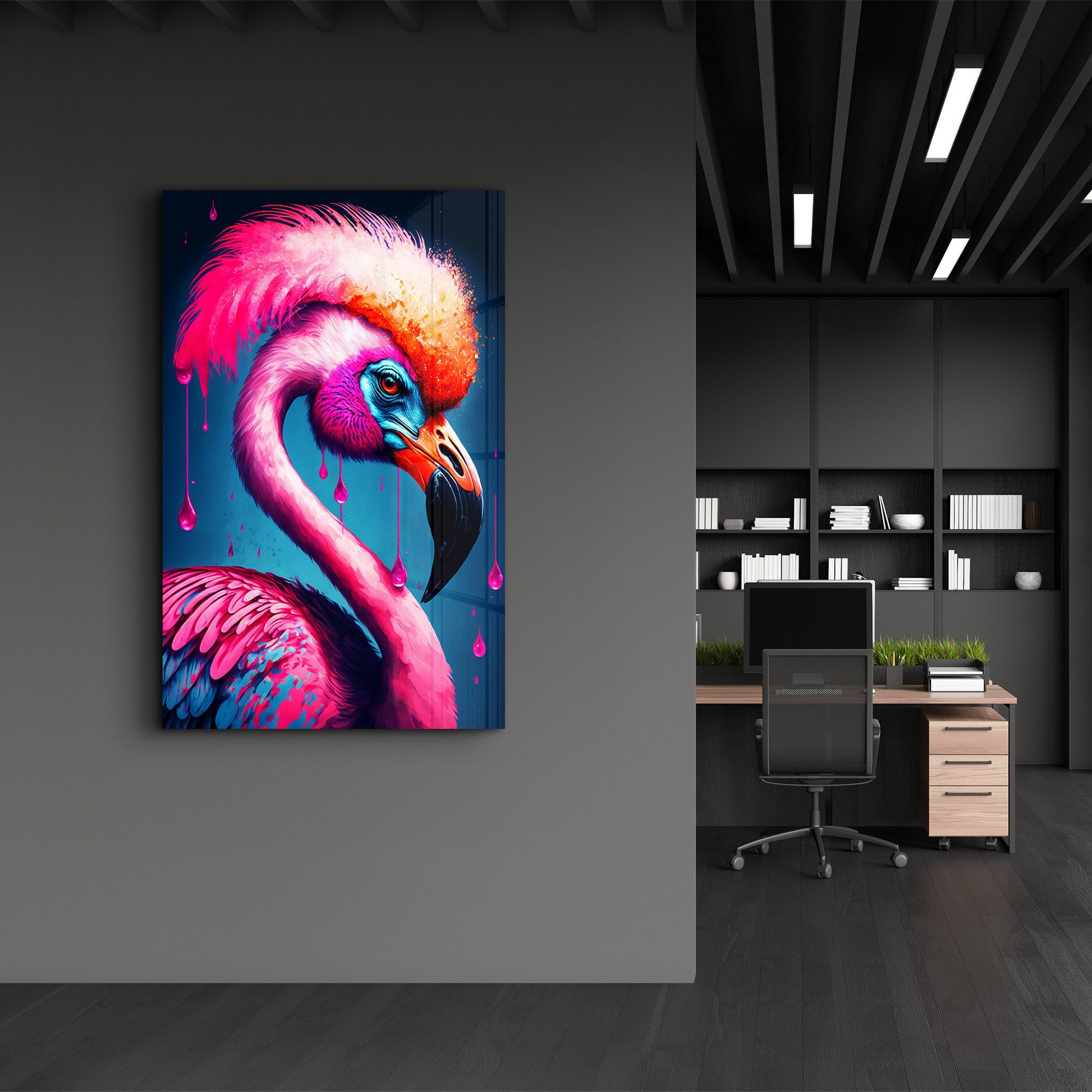 Arte Decorativa em Vidro Temperado Multicolor 35x55cm - Impressão UV de Alta Qualidade