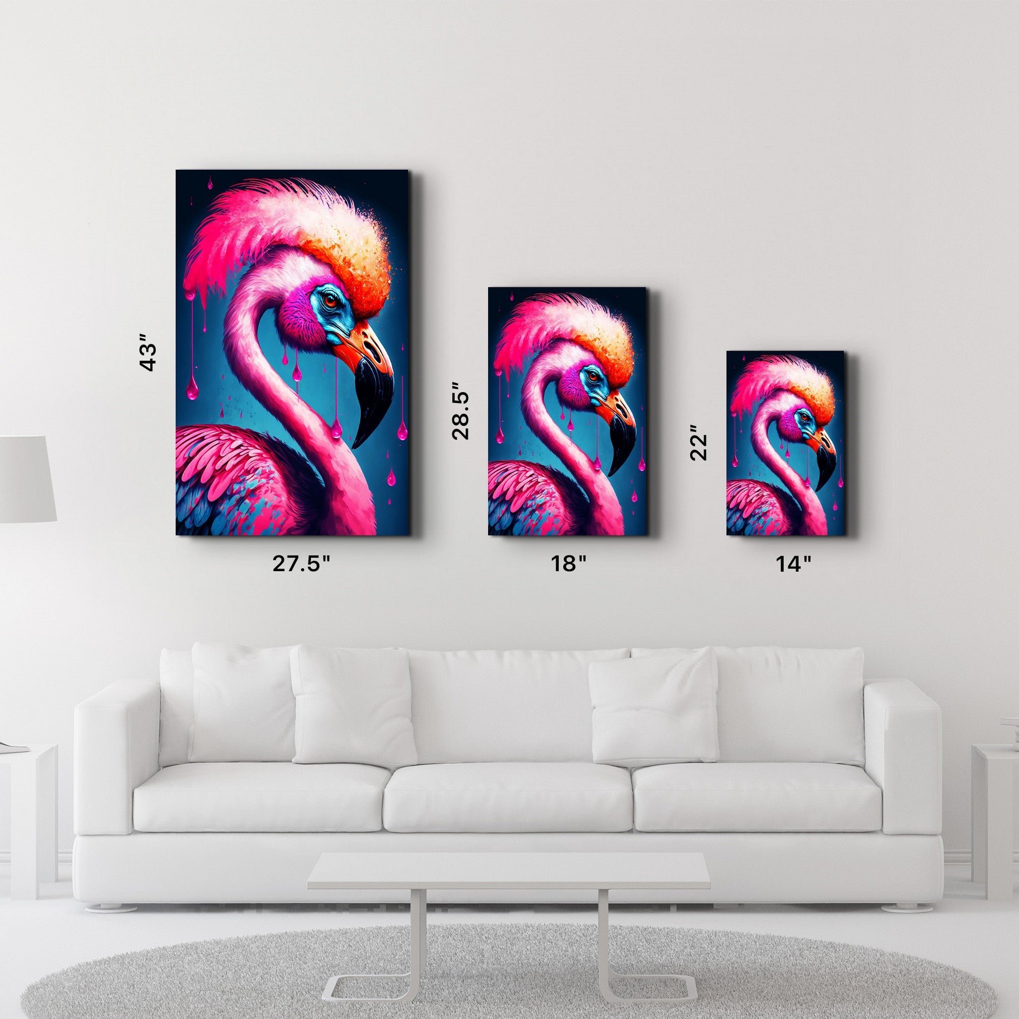 Arte Decorativa em Vidro Temperado Multicolor 35x55cm - Impressão UV de Alta Qualidade