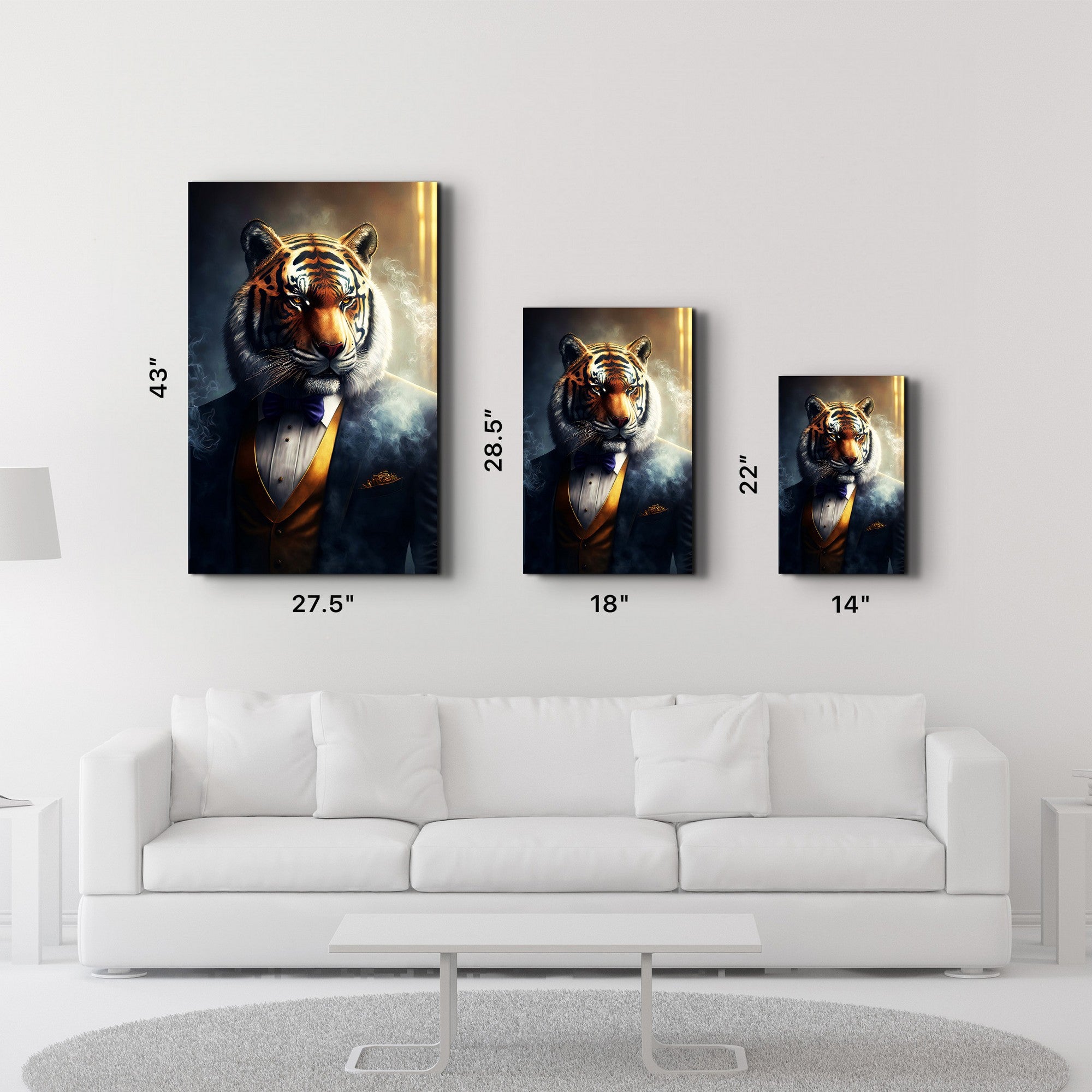 Arte Decorativa em Vidro Temperado Multicolor 35x55cm - Impressão UV de Alta Qualidade