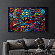 Arte Decorativa em Vidro Temperado Multicolor 35x55cm - Impressão UV de Alta Qualidade