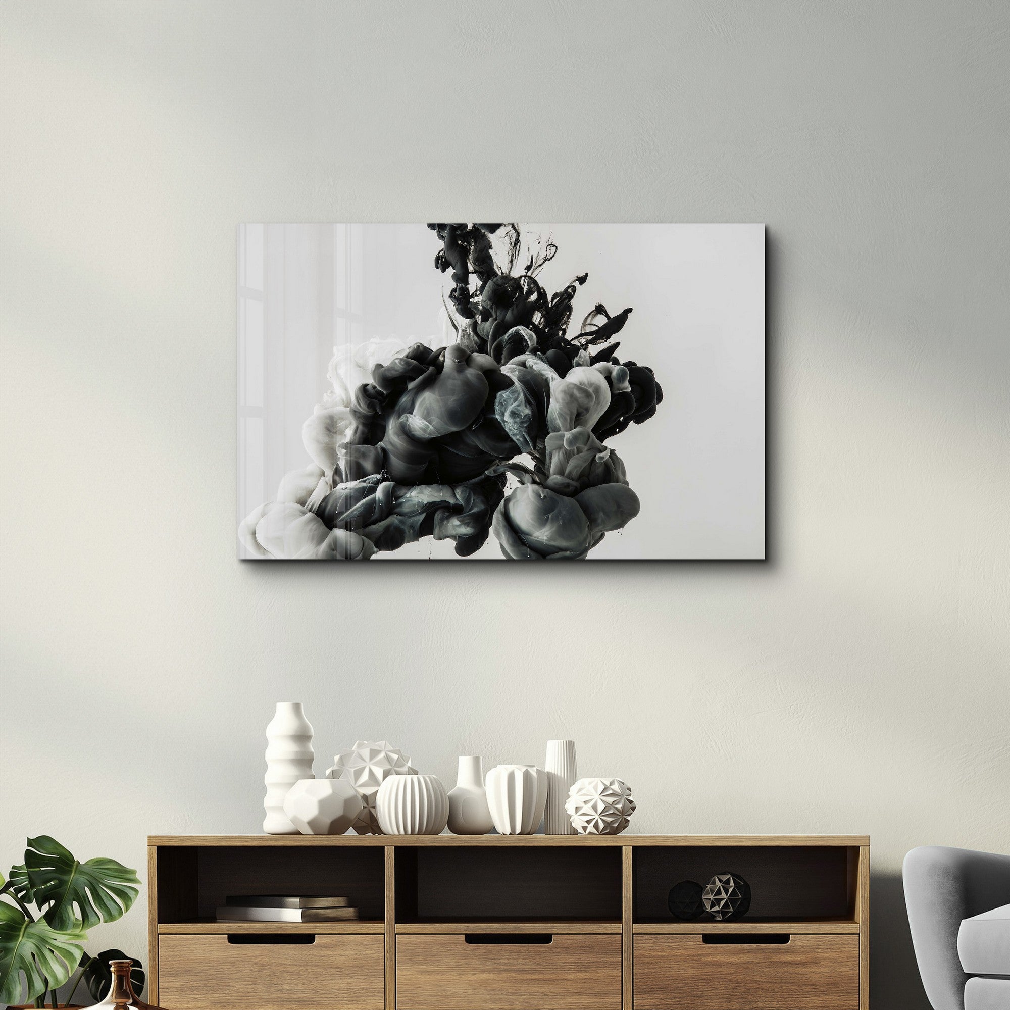 Arte Decorativa em Vidro Temperado Multicolor 35x55cm - Impressão UV de Alta Qualidade