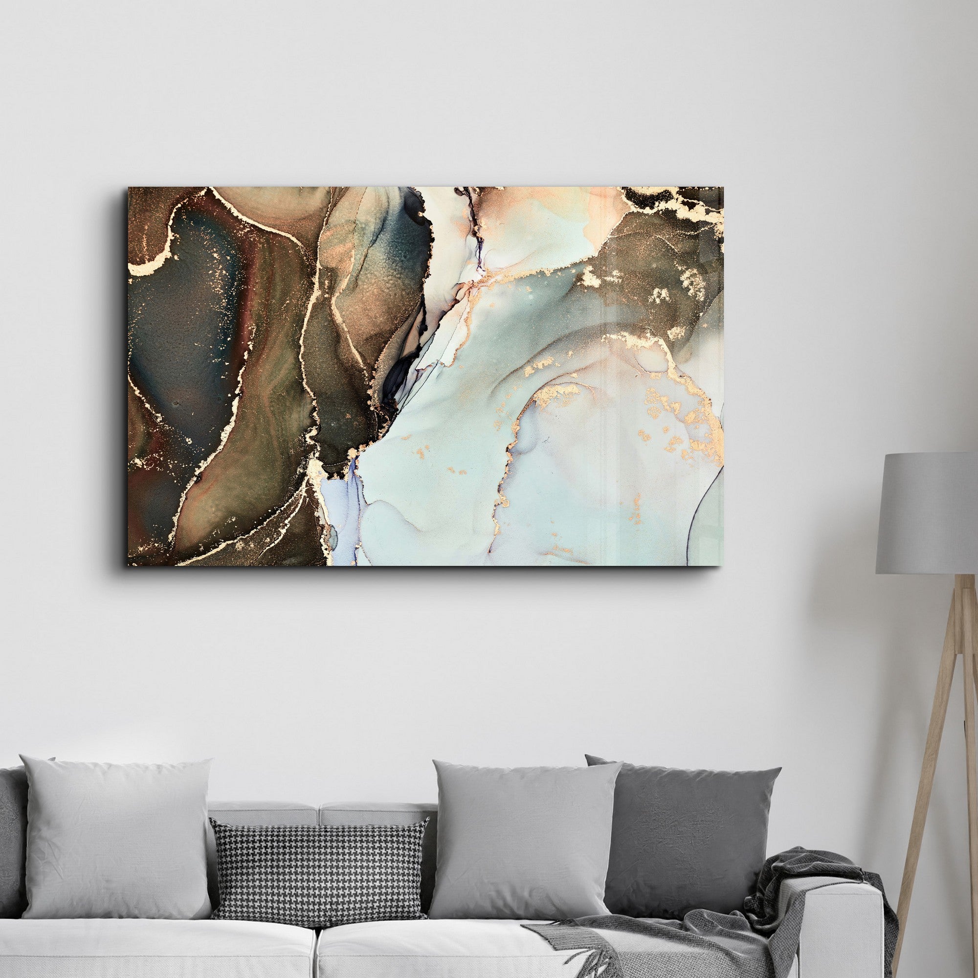 Arte Decorativa em Vidro Temperado Multicolor 35x55cm - Impressão UV de Alta Qualidade