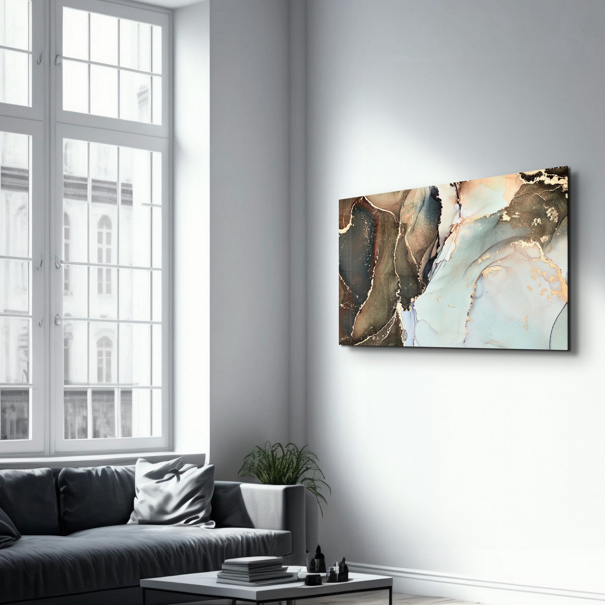 Arte Decorativa em Vidro Temperado Multicolor 35x55cm - Impressão UV de Alta Qualidade