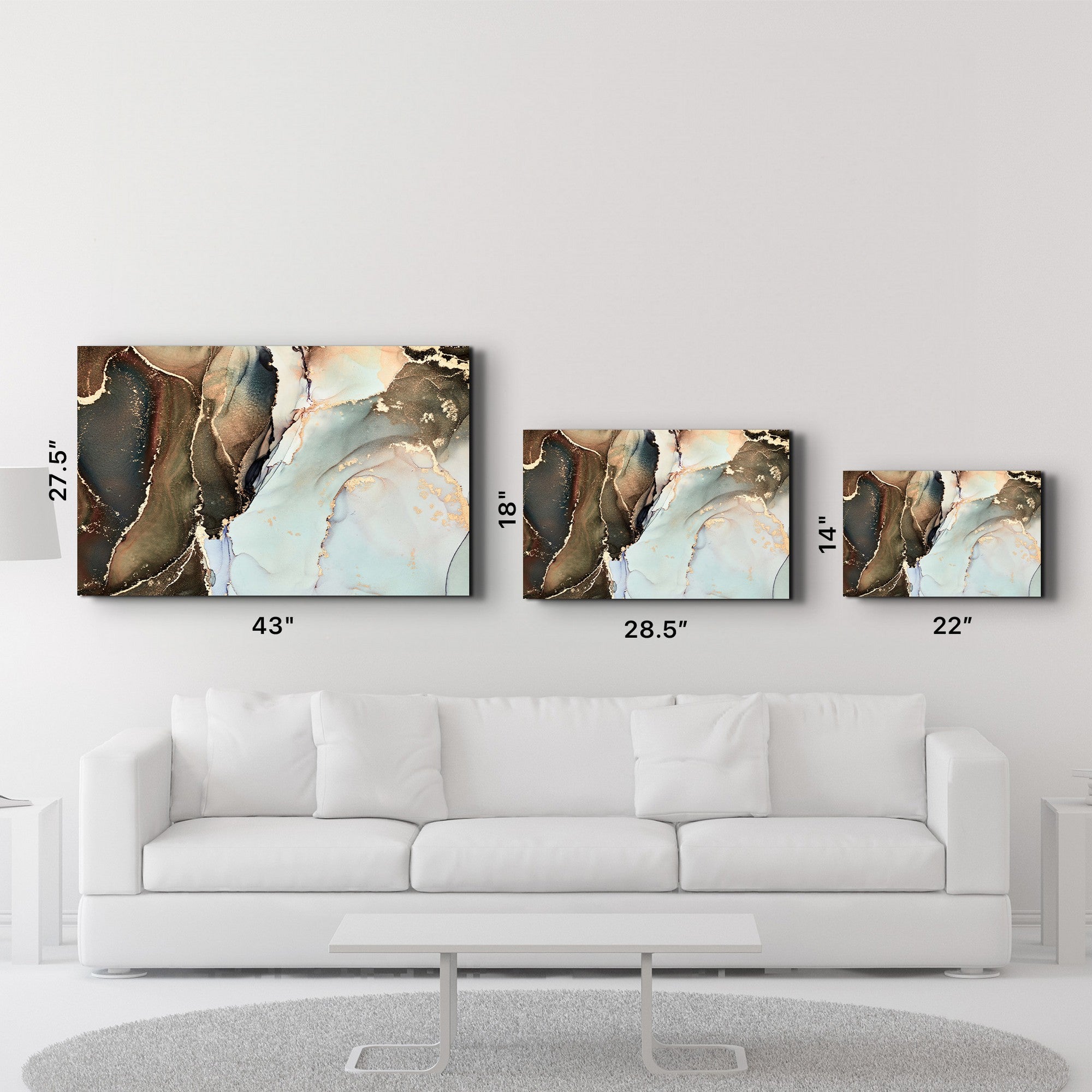 Arte Decorativa em Vidro Temperado Multicolor 35x55cm - Impressão UV de Alta Qualidade