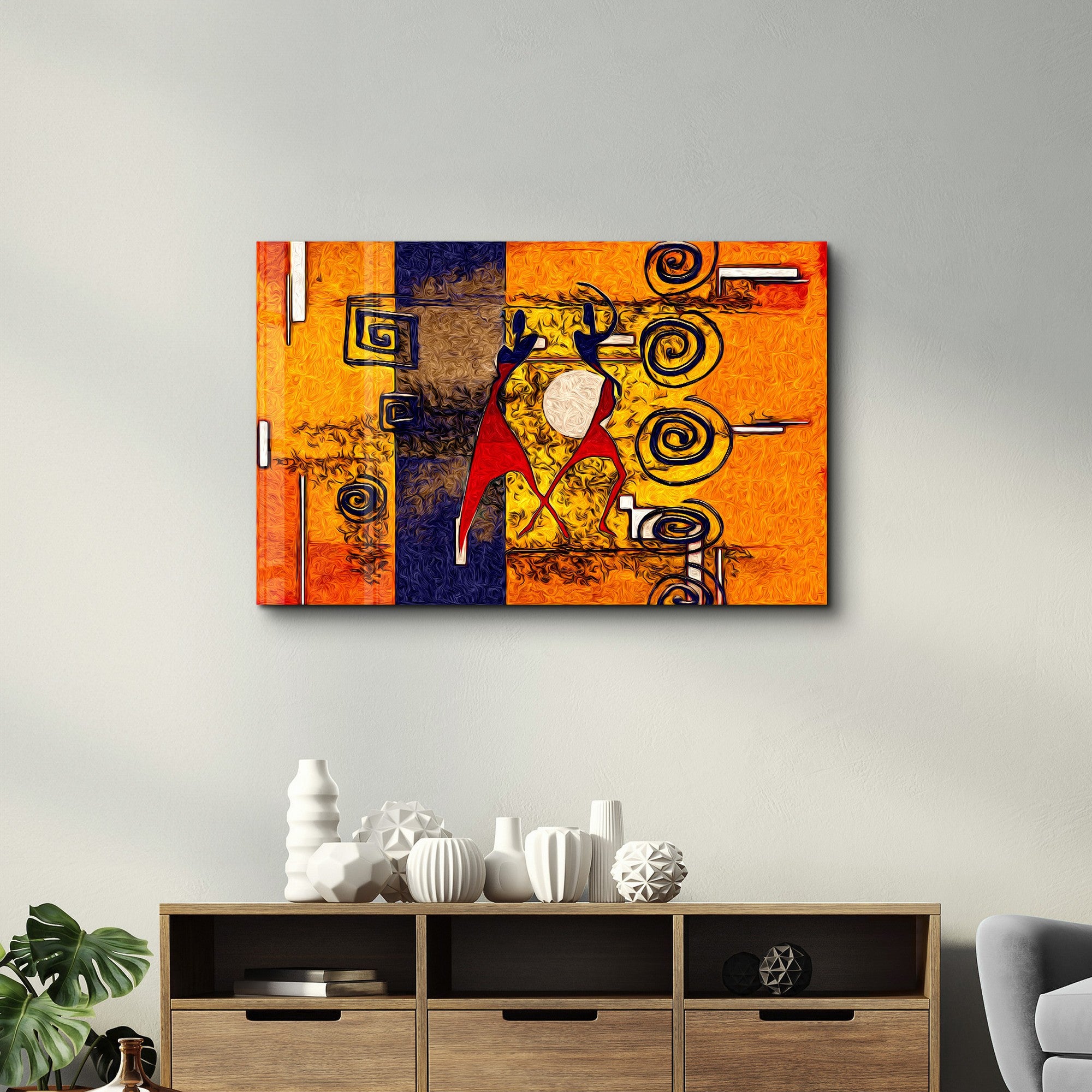 Arte Decorativa em Vidro Temperado Multicolor 35x55cm - Impressão UV de Alta Qualidade