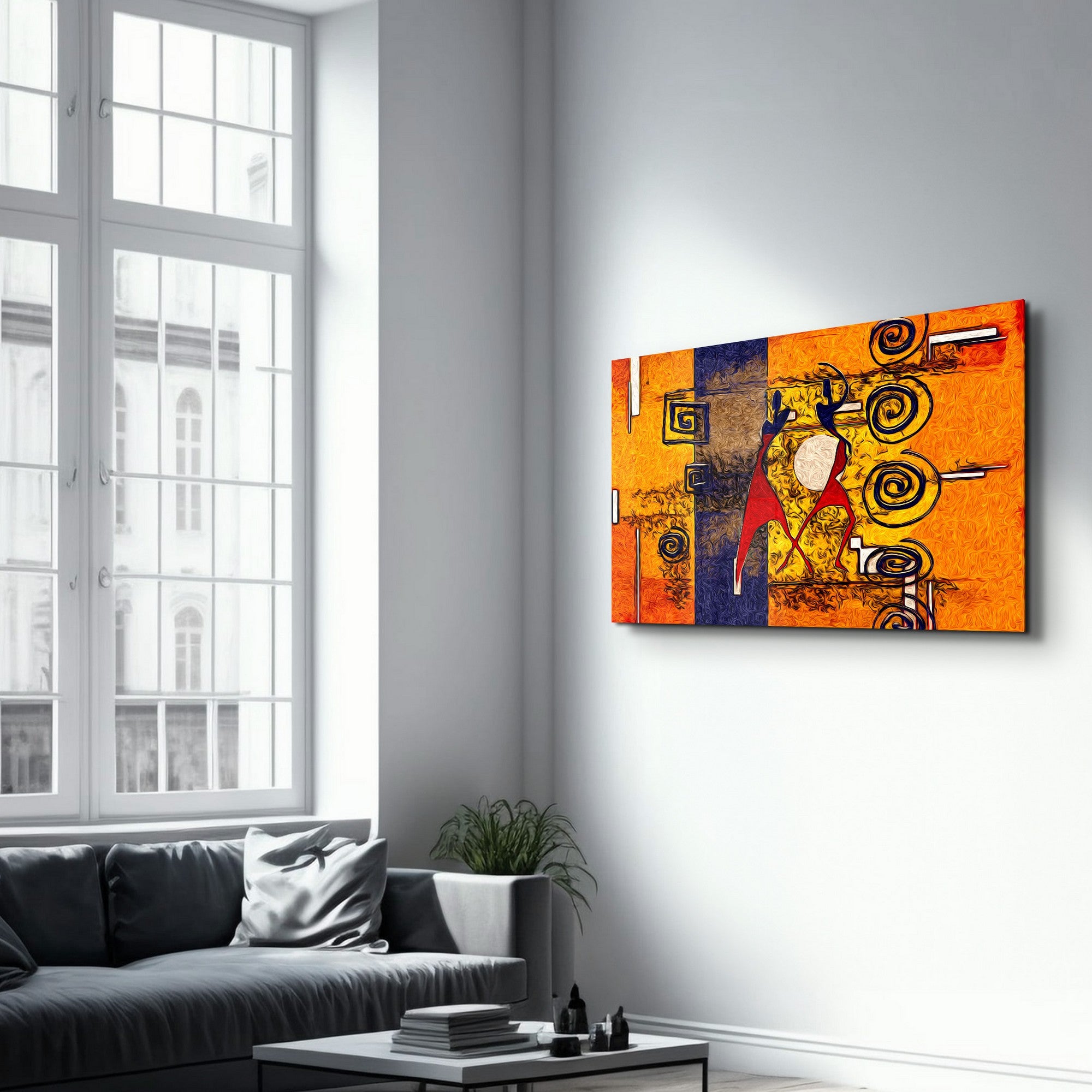 Arte Decorativa em Vidro Temperado Multicolor 35x55cm - Impressão UV de Alta Qualidade