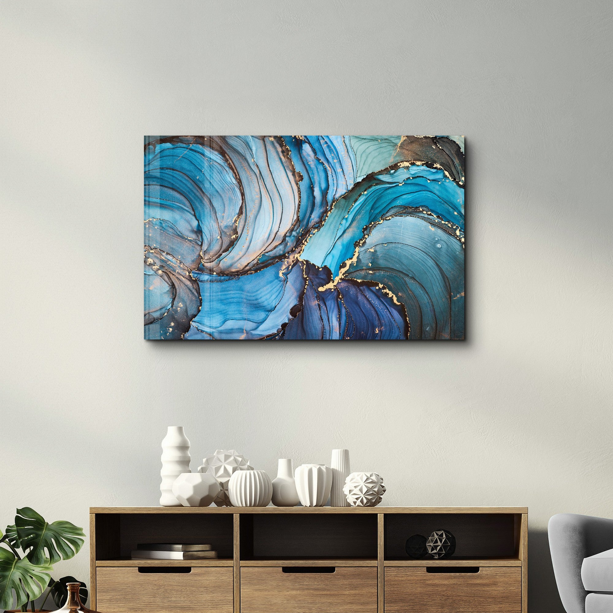 Arte Decorativa em Vidro Temperado Multicolor 35x55cm - Impressão UV de Alta Qualidade