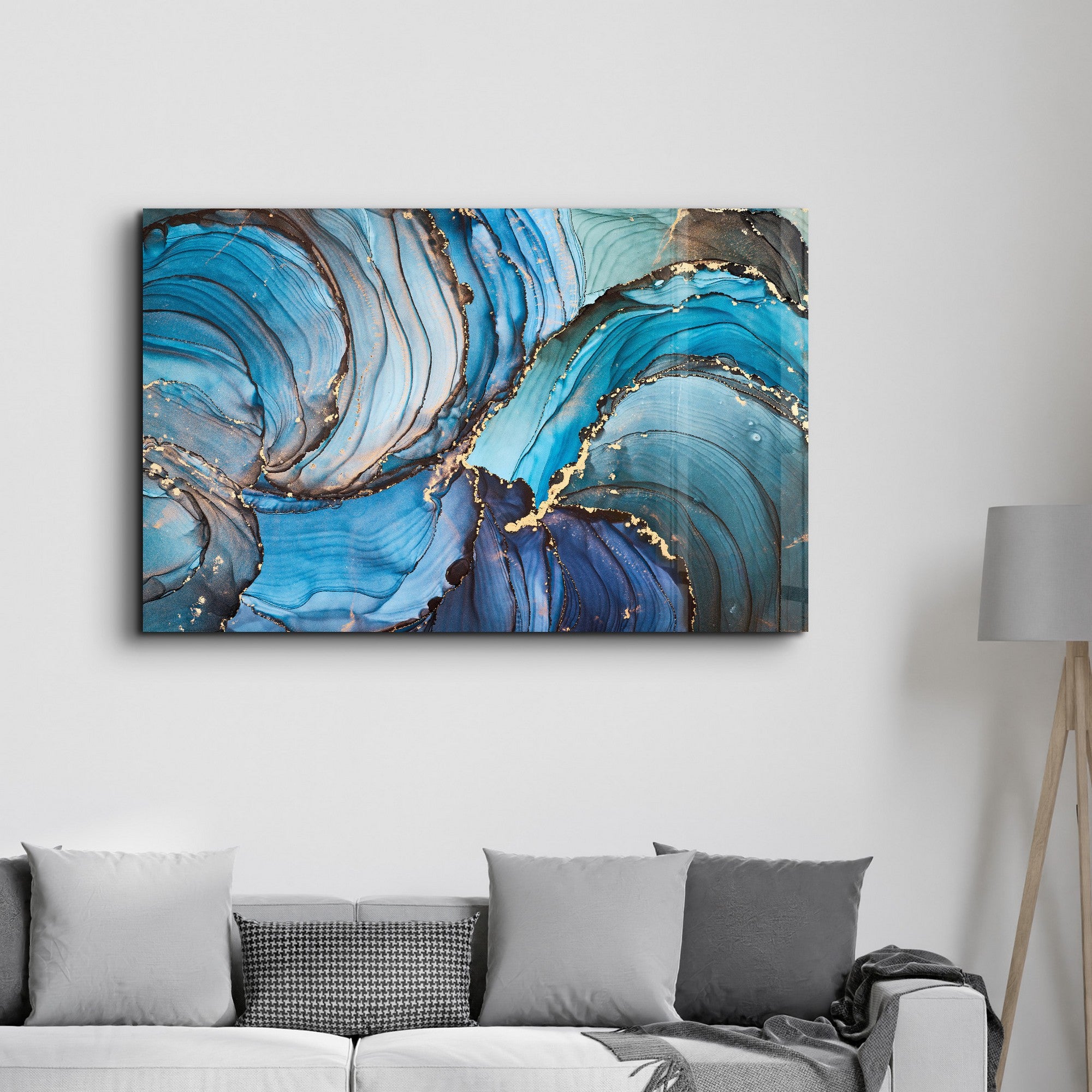 Arte Decorativa em Vidro Temperado Multicolor 35x55cm - Impressão UV de Alta Qualidade