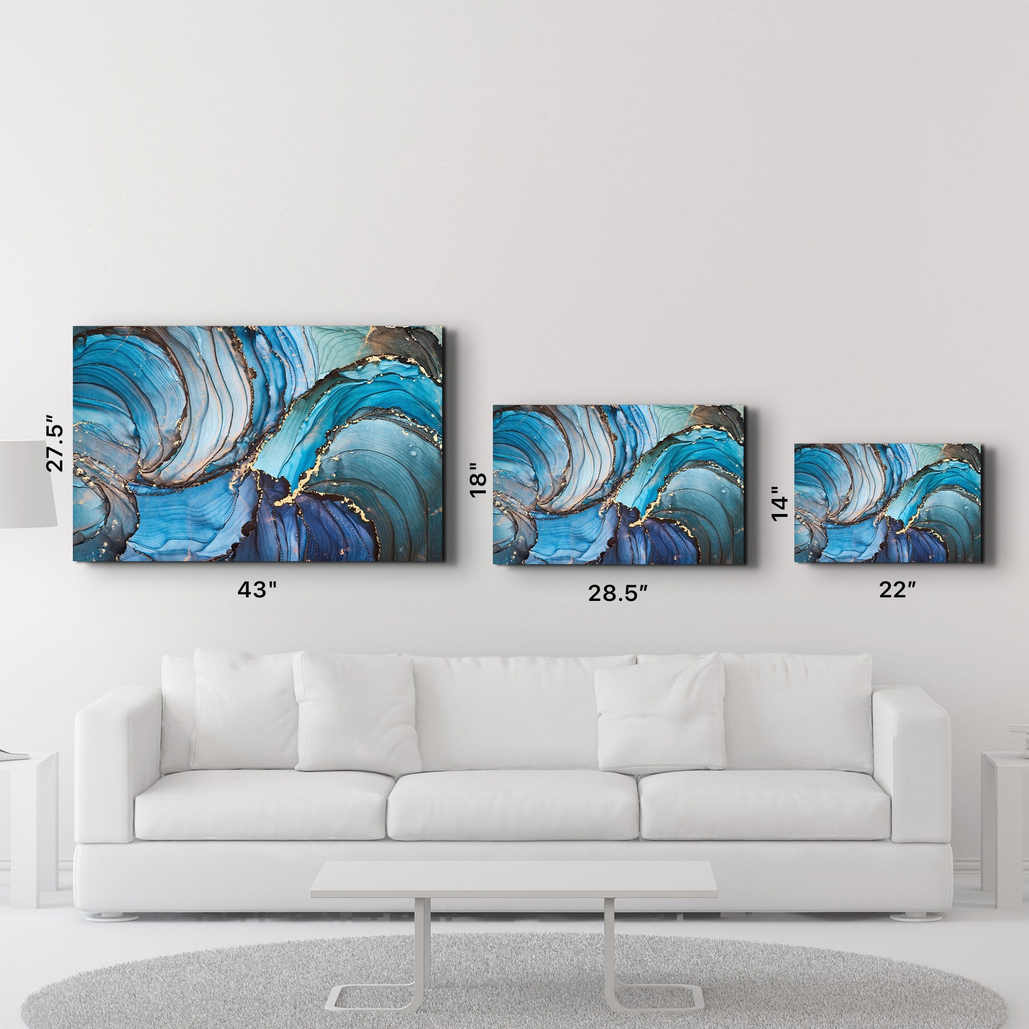 Arte Decorativa em Vidro Temperado Multicolor 35x55cm - Impressão UV de Alta Qualidade