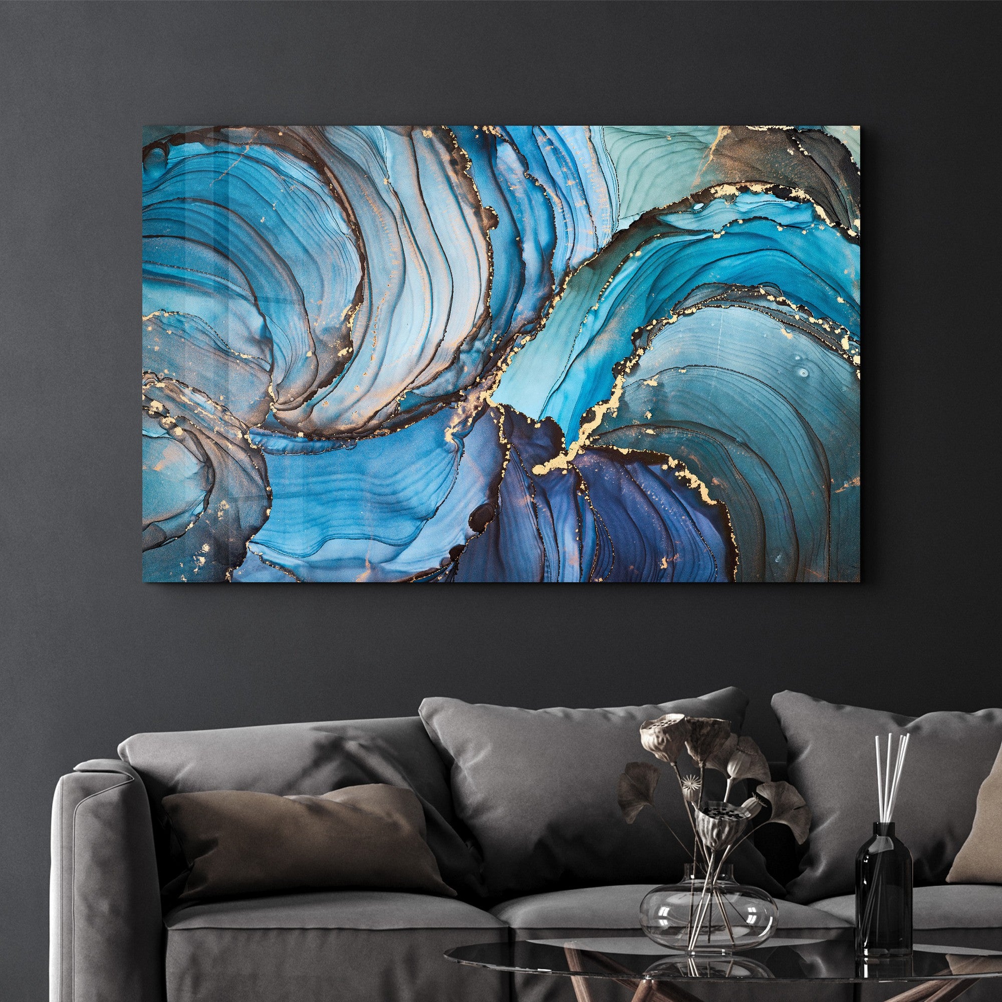 Arte Decorativa em Vidro Temperado Multicolor 70x110cm - Impressão UV de Alta Qualidade