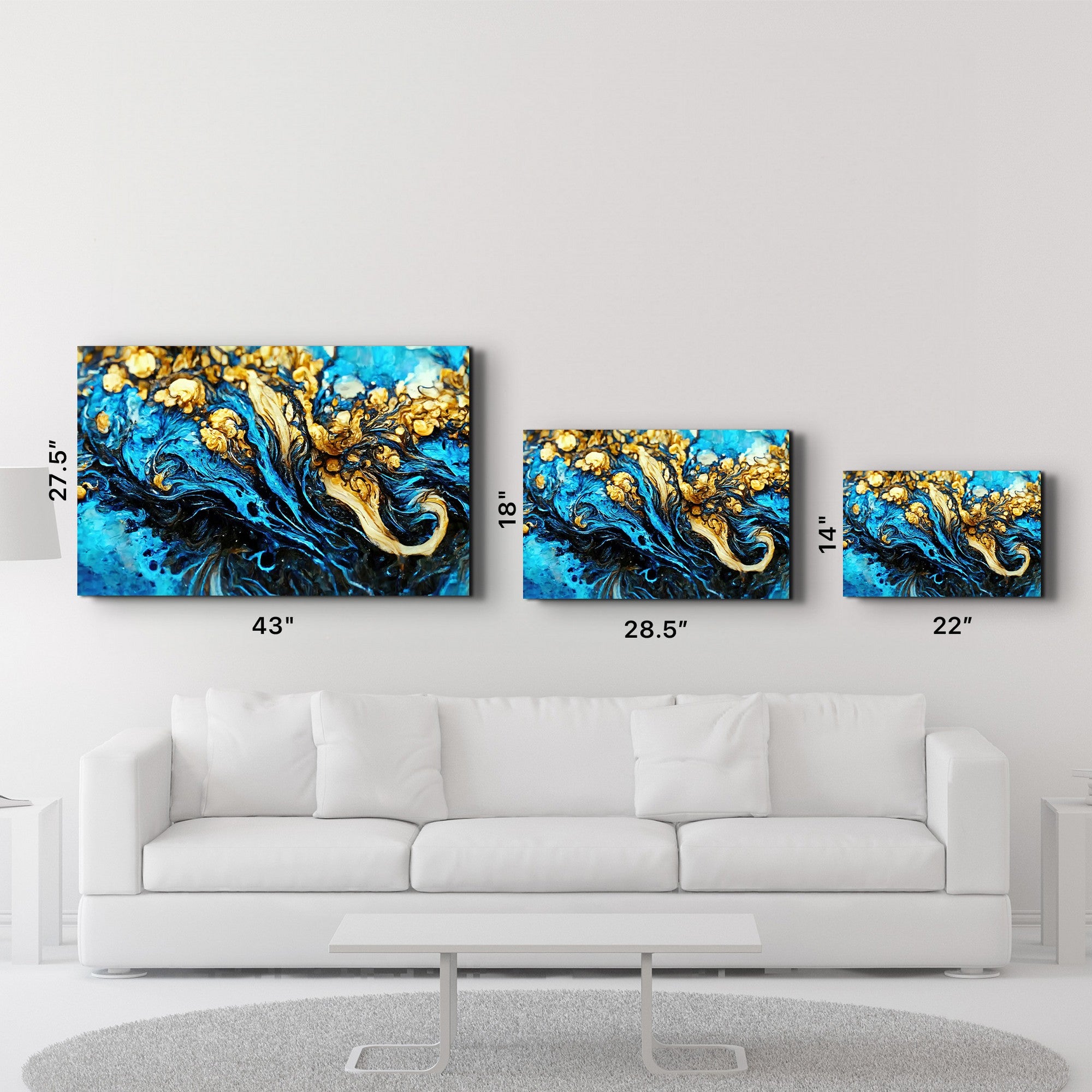 Arte Decorativa em Vidro Temperado Multicolor 35x55cm - Impressão UV de Alta Qualidade