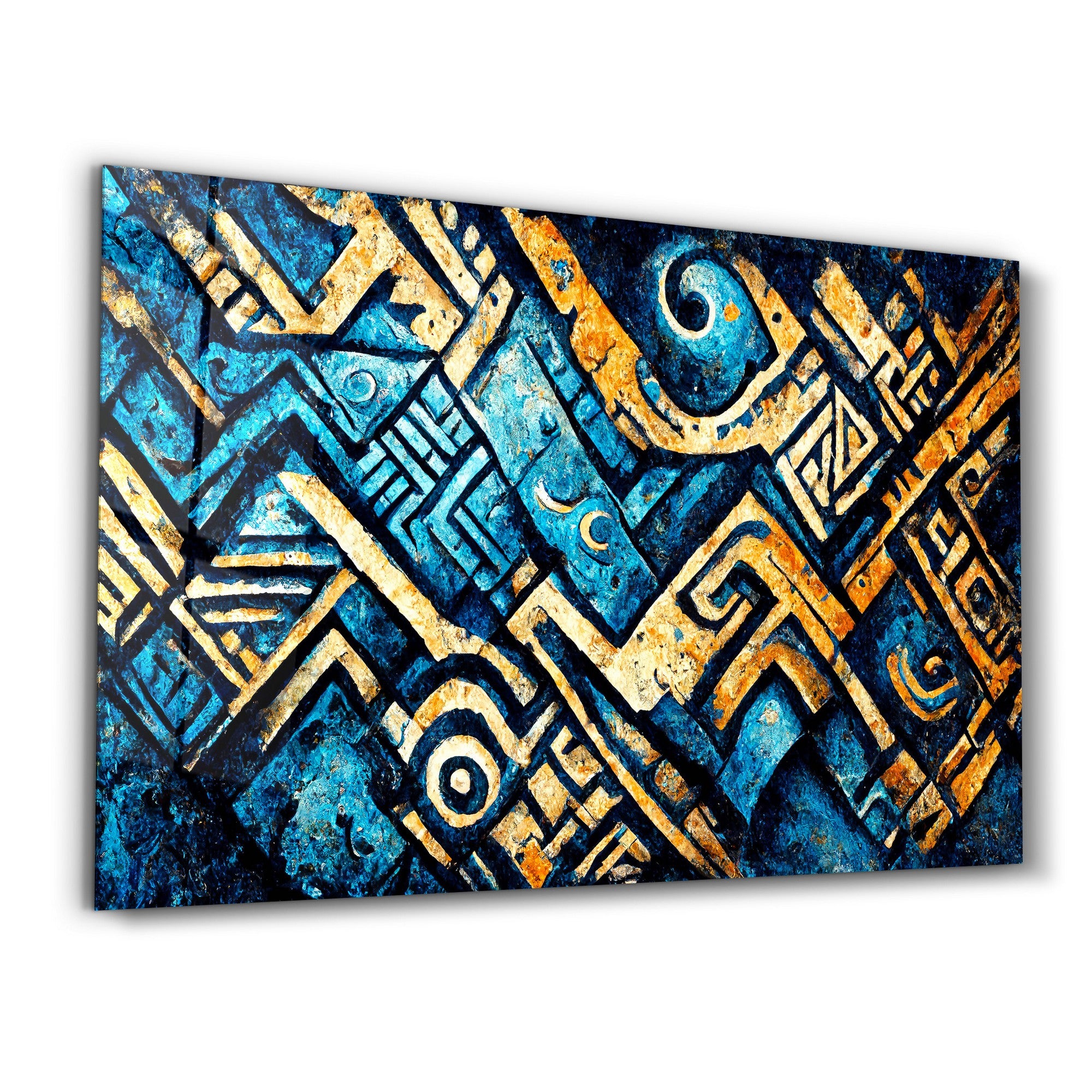 Arte Decorativa em Vidro Temperado Multicolor 35x55cm - Impressão UV de Alta Qualidade