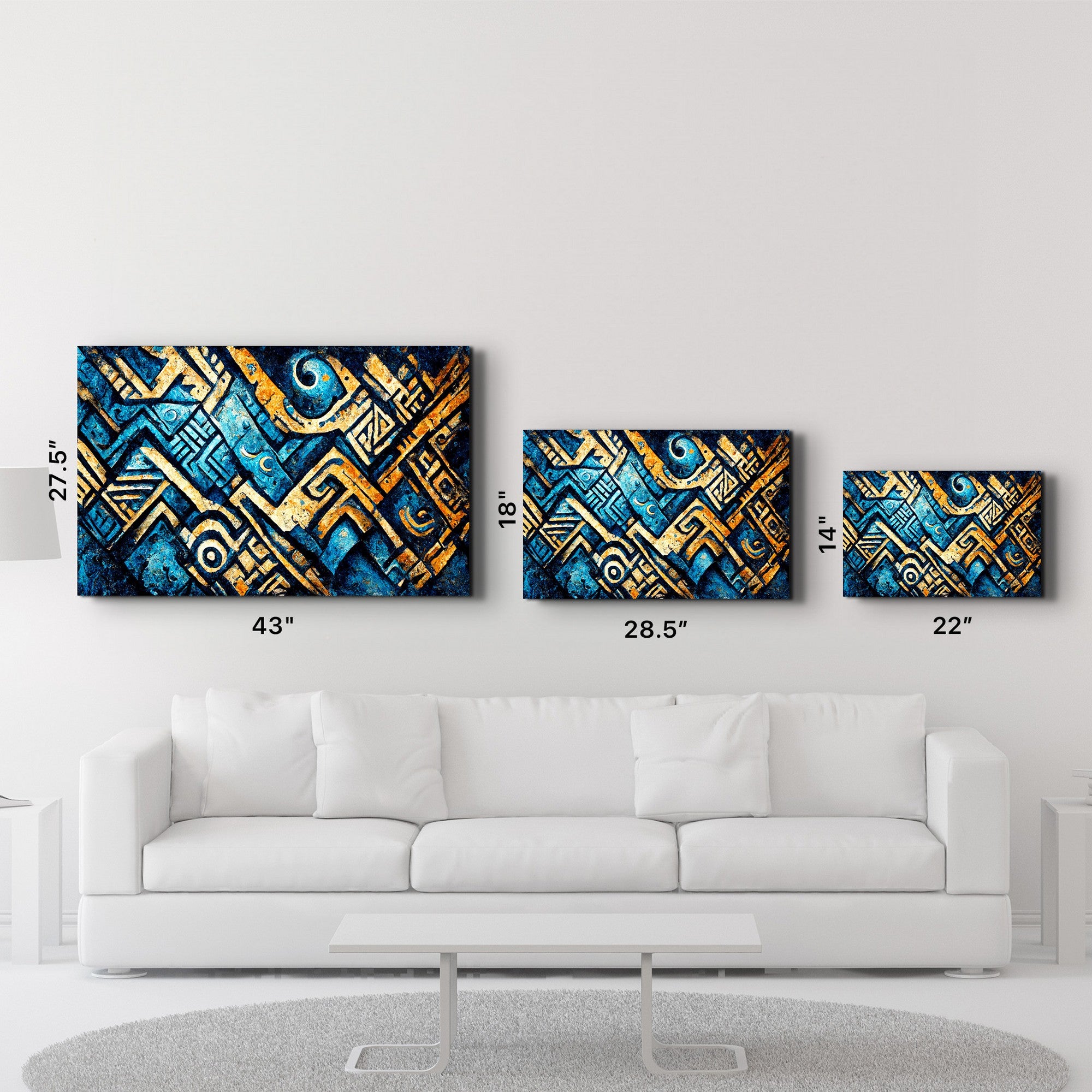 Arte Decorativa em Vidro Temperado Multicolor 35x55cm - Impressão UV de Alta Qualidade