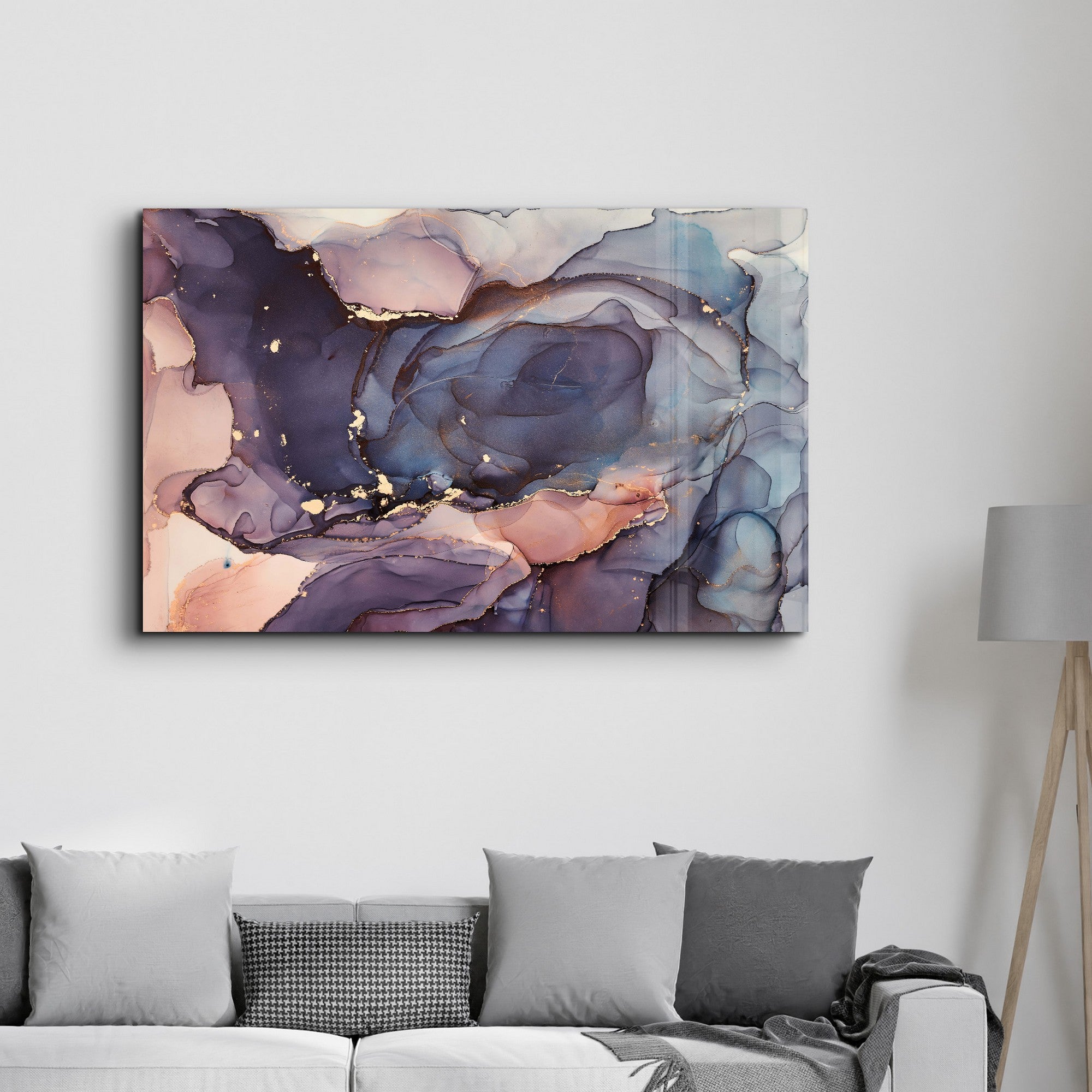 Arte Decorativa em Vidro Temperado Multicolor 35x55cm - Impressão UV de Alta Qualidade