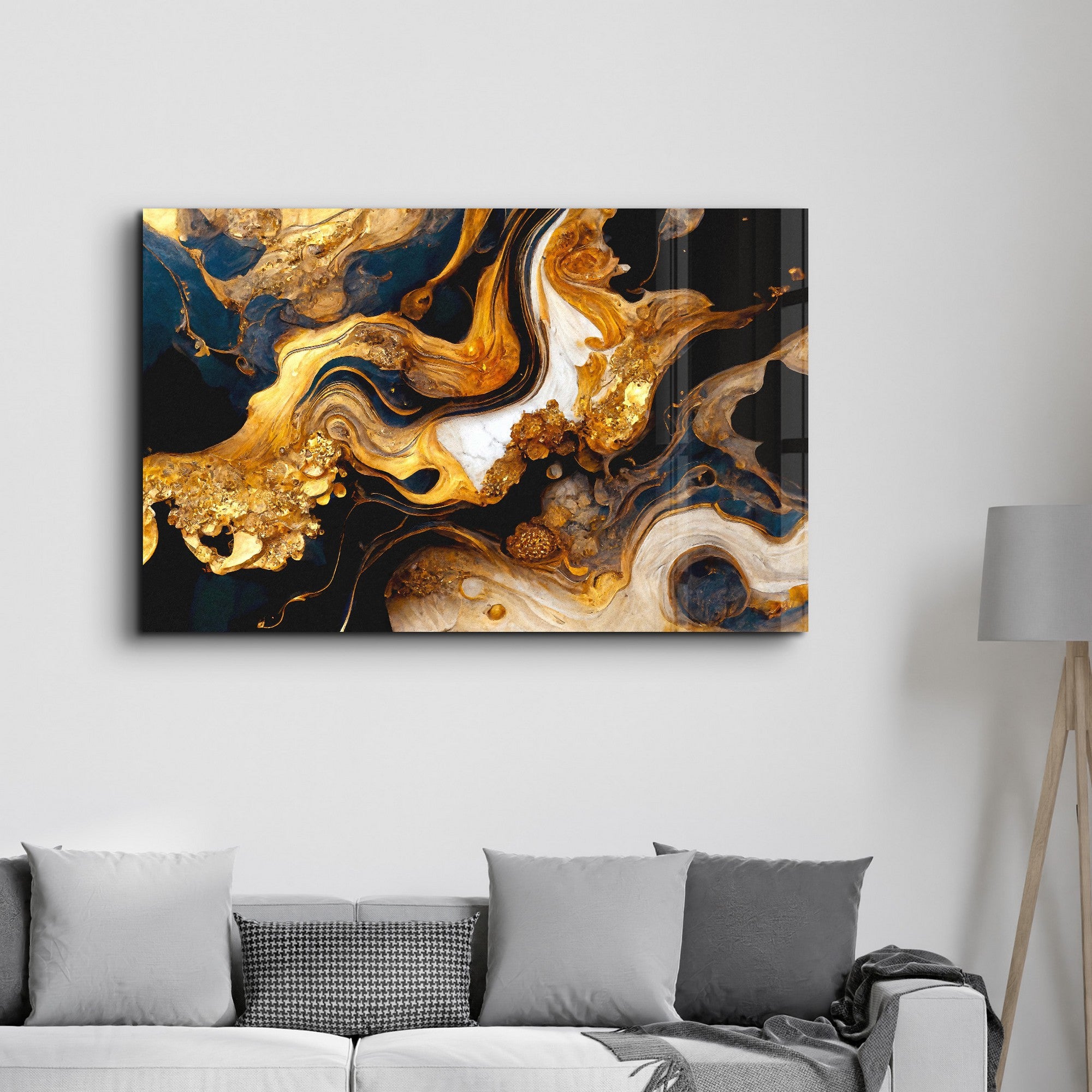 Arte Decorativa em Vidro Temperado Multicolor 35x55cm - Impressão UV de Alta Qualidade