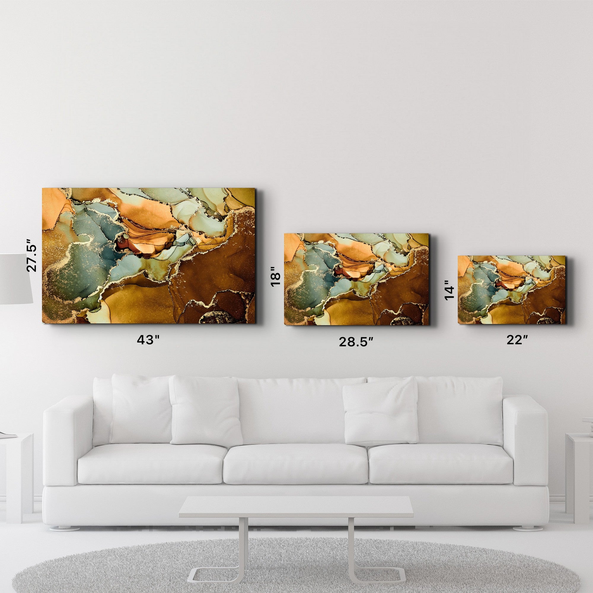 Arte Decorativa em Vidro Temperado Multicolor 35x55cm - Impressão UV de Alta Qualidade