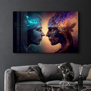 Arte Decorativa em Vidro Temperado Multicolor 70x110cm - Impressão UV de Alta Qualidade