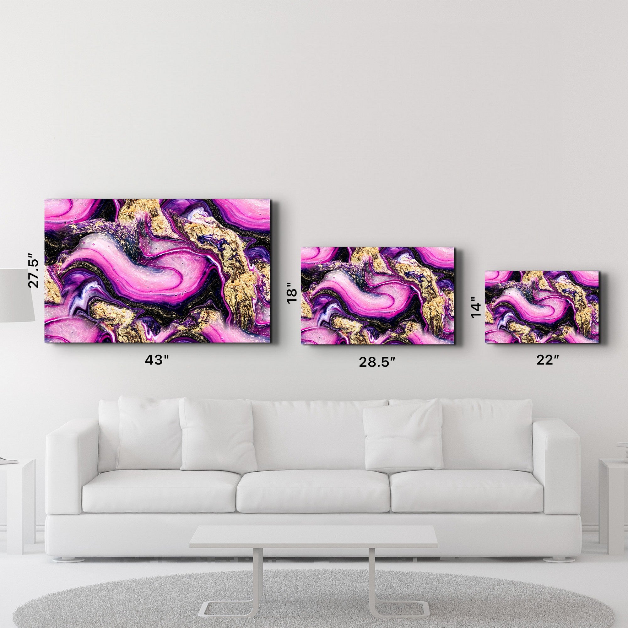 Arte Decorativa em Vidro Temperado Multicolor 70x110cm - Impressão UV de Alta Qualidade