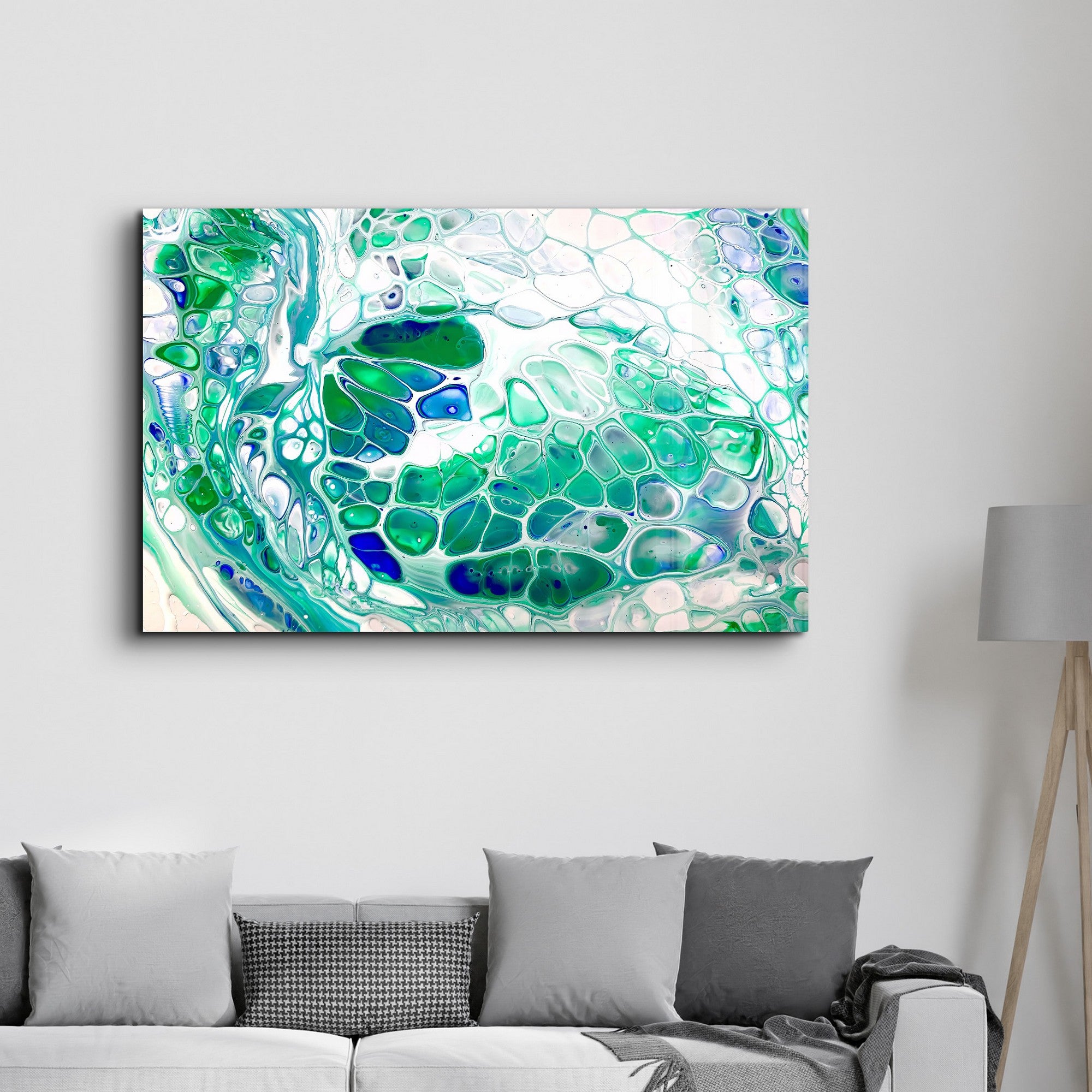 Arte Decorativa em Vidro Temperado Multicolor 70x110cm - Impressão UV de Alta Qualidade