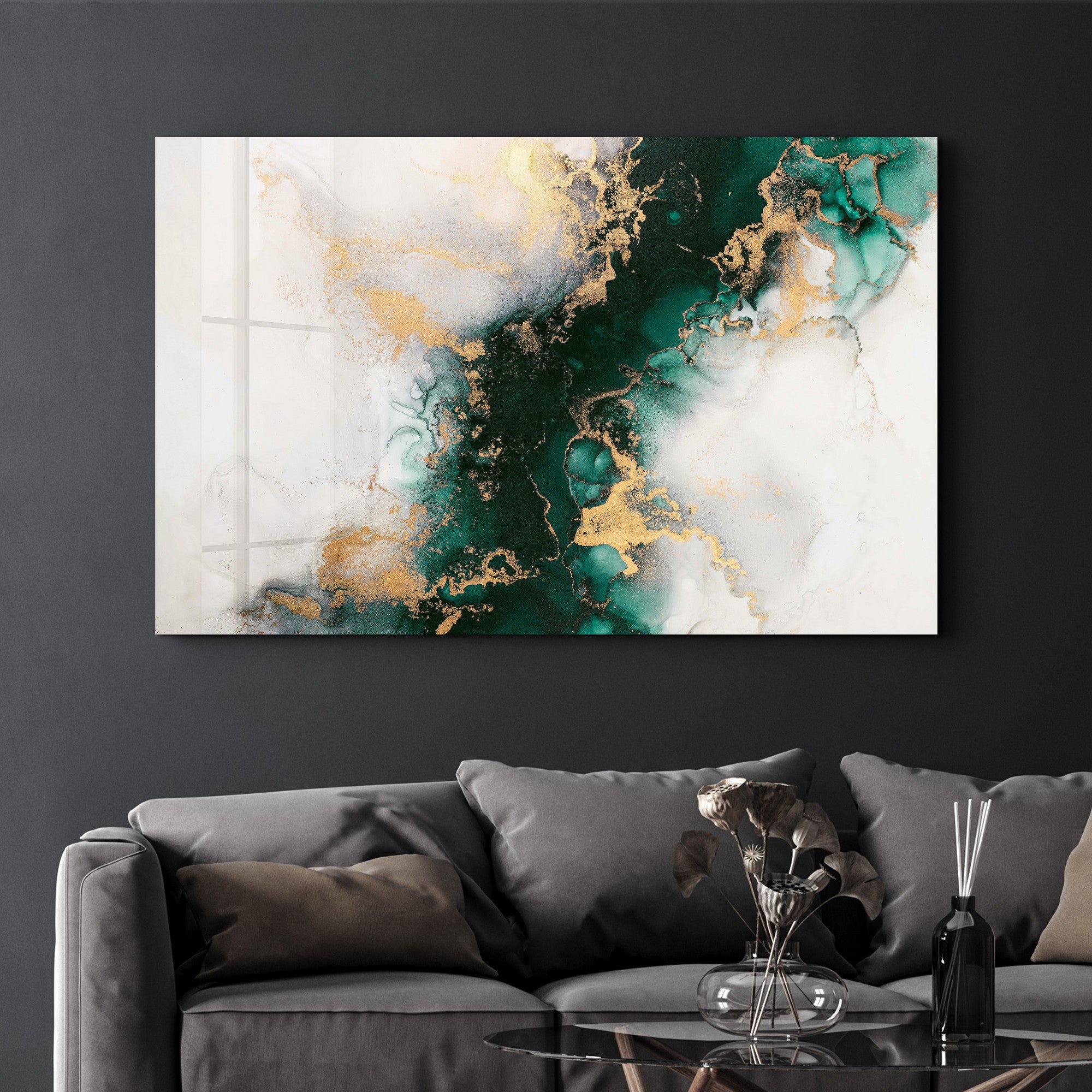 Arte Decorativa em Vidro Temperado Multicolor 35x55cm - Impressão UV de Alta Qualidade