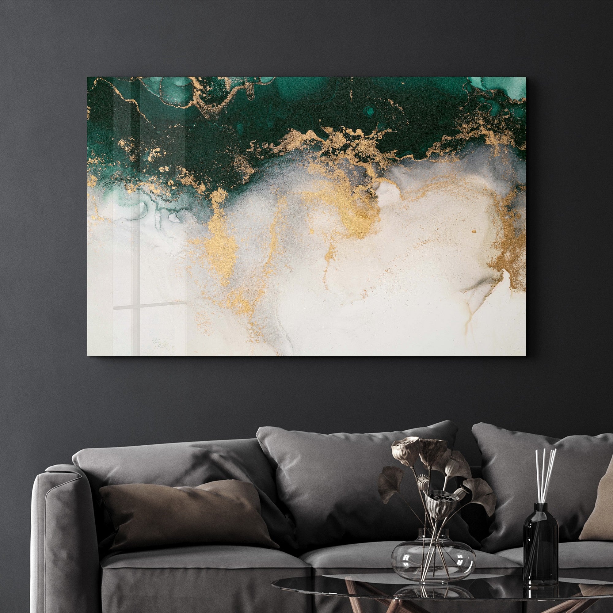 Arte Decorativa em Vidro Temperado Multicolor 35x55cm - Impressão UV de Alta Qualidade