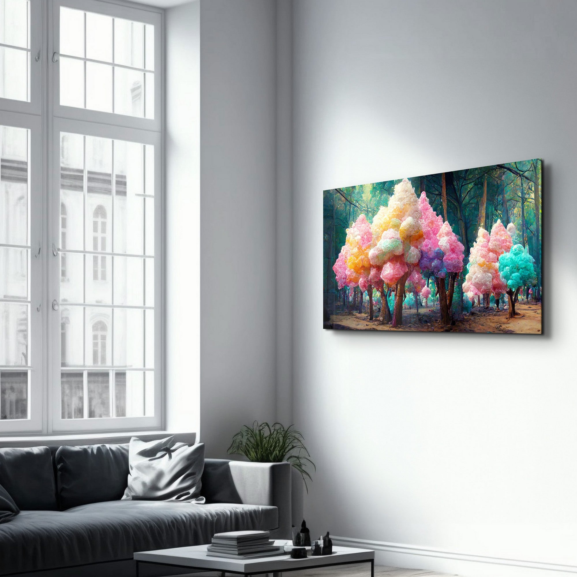 Arte Decorativa em Vidro Temperado Multicolor 70x110cm - Impressão UV de Alta Qualidade