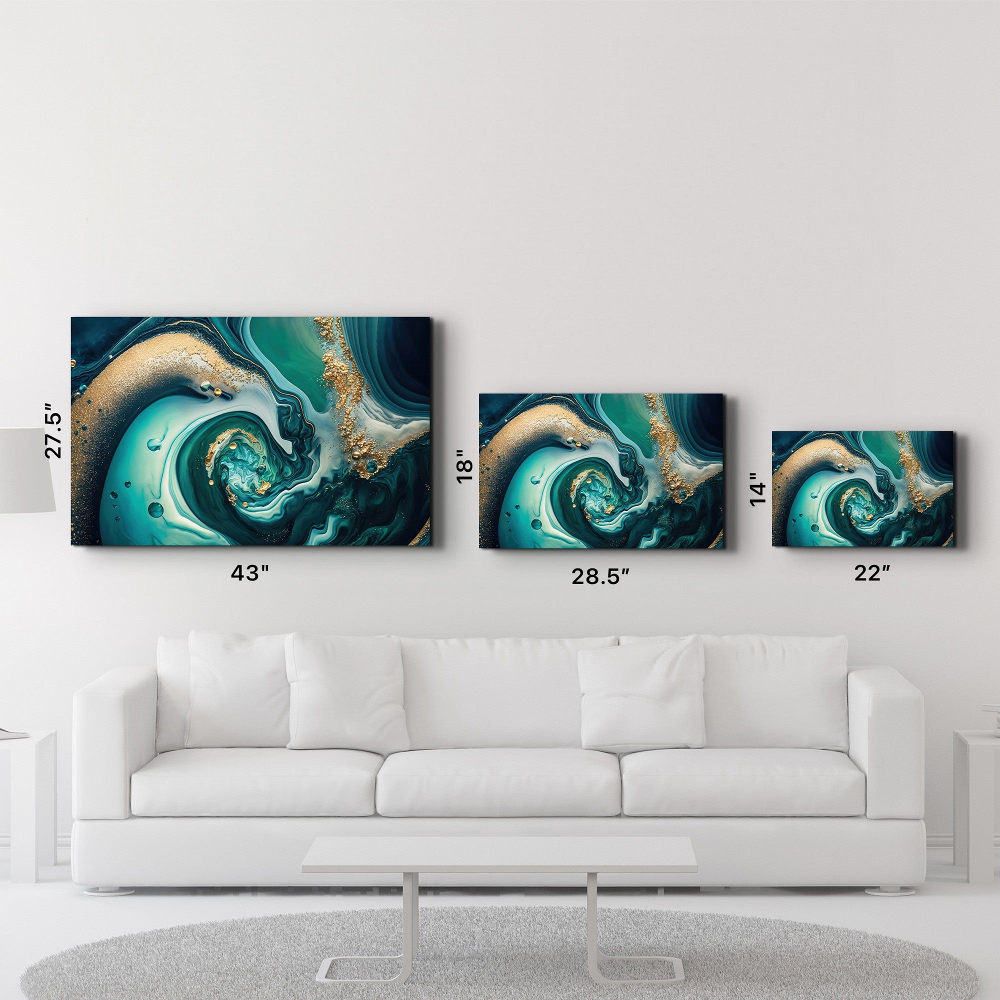 Arte Decorativa em Vidro Temperado Multicolor 35x55cm - Impressão UV de Alta Qualidade