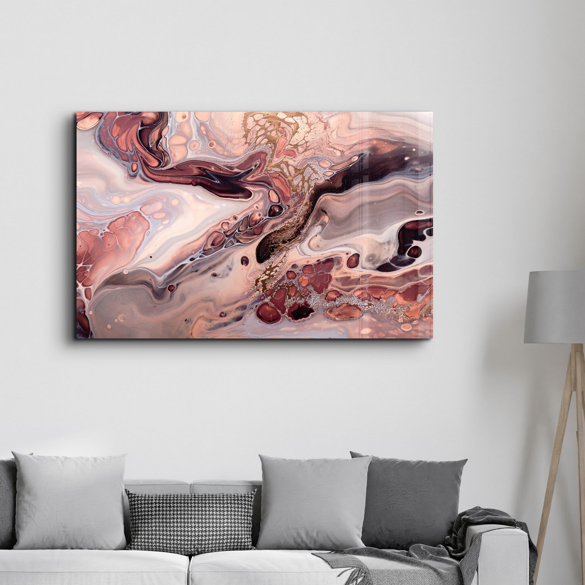 Arte Decorativa em Vidro Temperado Multicolor 35x55cm - Impressão UV de Alta Qualidade