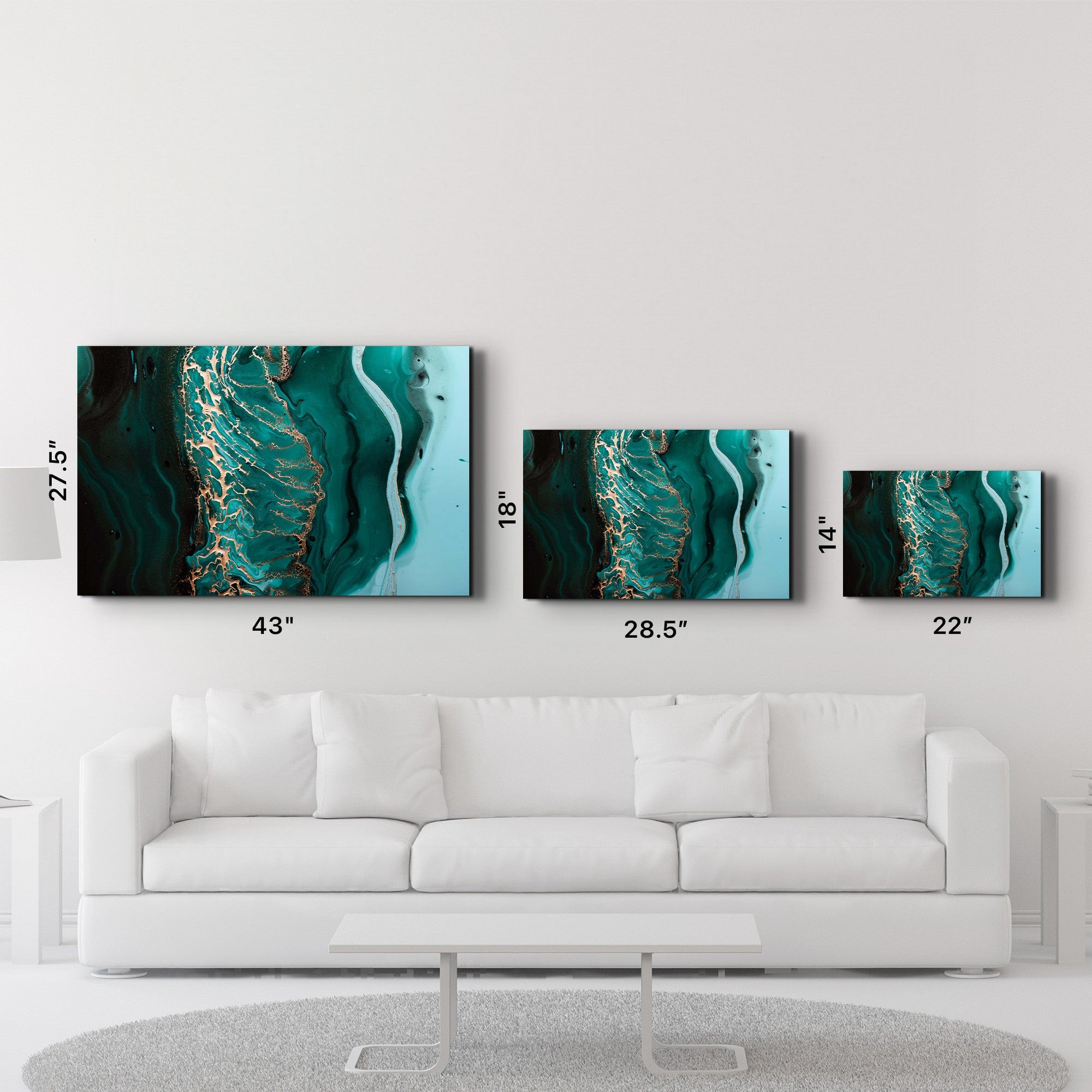 Arte Decorativa em Vidro Temperado Multicolor 35x55cm - Impressão UV de Alta Qualidade