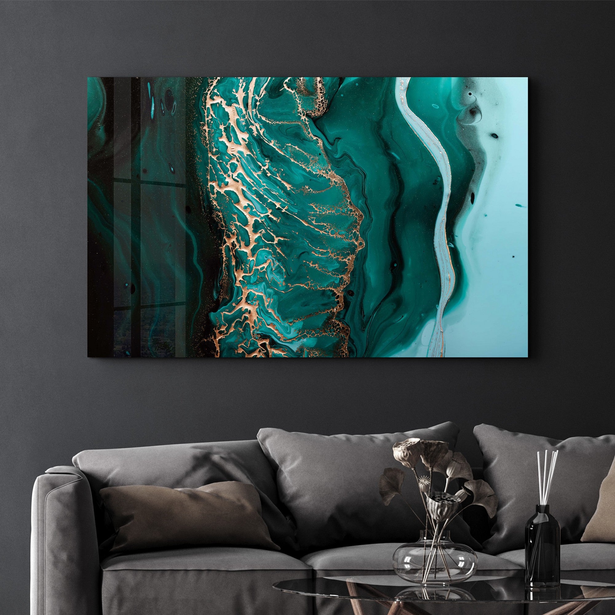 Arte Decorativa em Vidro Temperado Multicolor 70x110cm - Impressão UV de Alta Qualidade