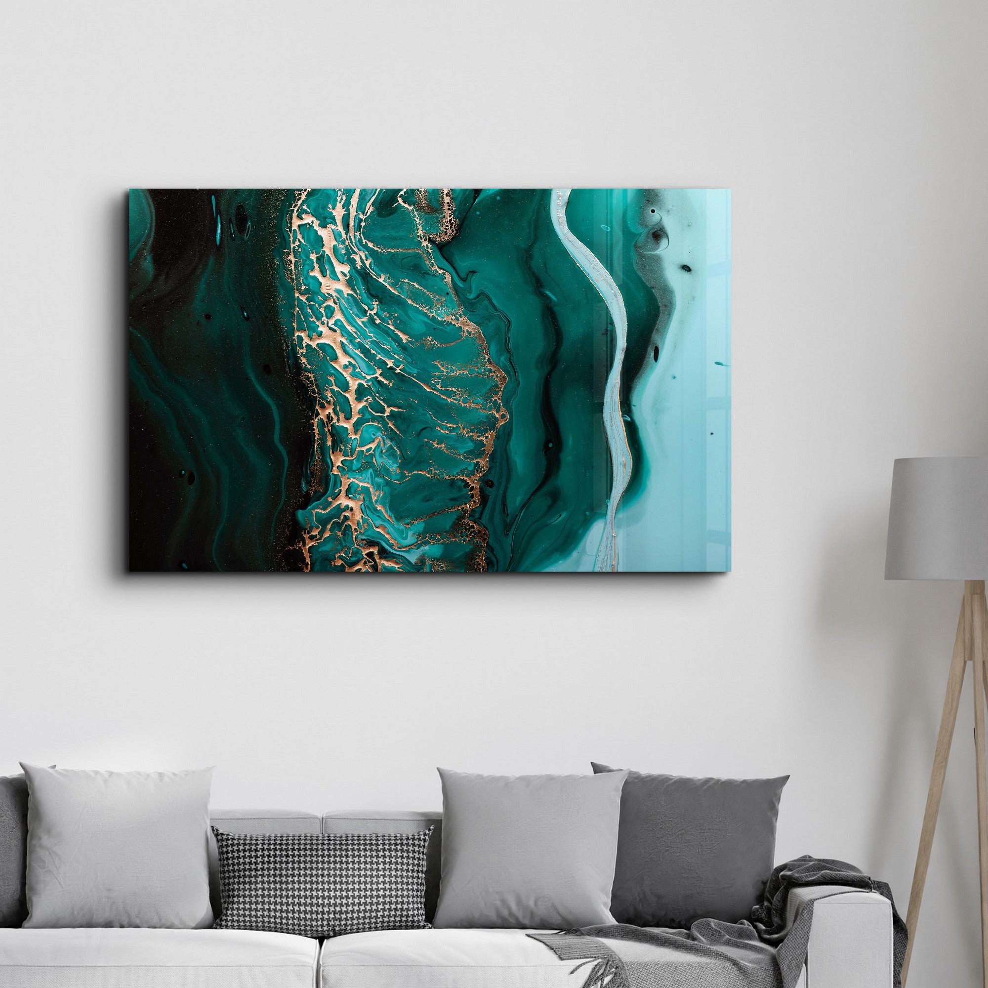 Arte Decorativa em Vidro Temperado Multicolor 70x110cm - Impressão UV de Alta Qualidade