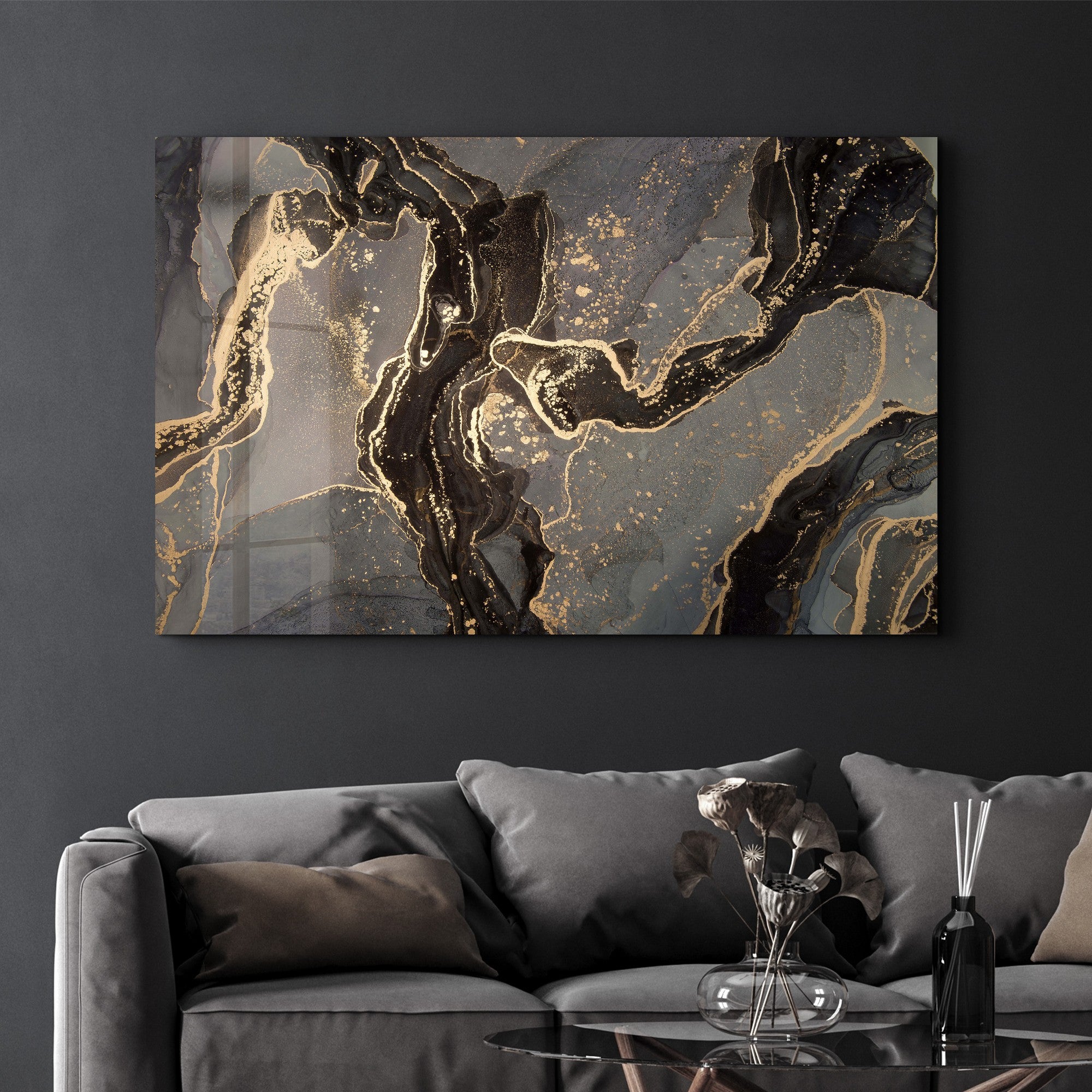 Arte Decorativa em Vidro Temperado Multicolor 35x55cm - Impressão UV de Alta Qualidade