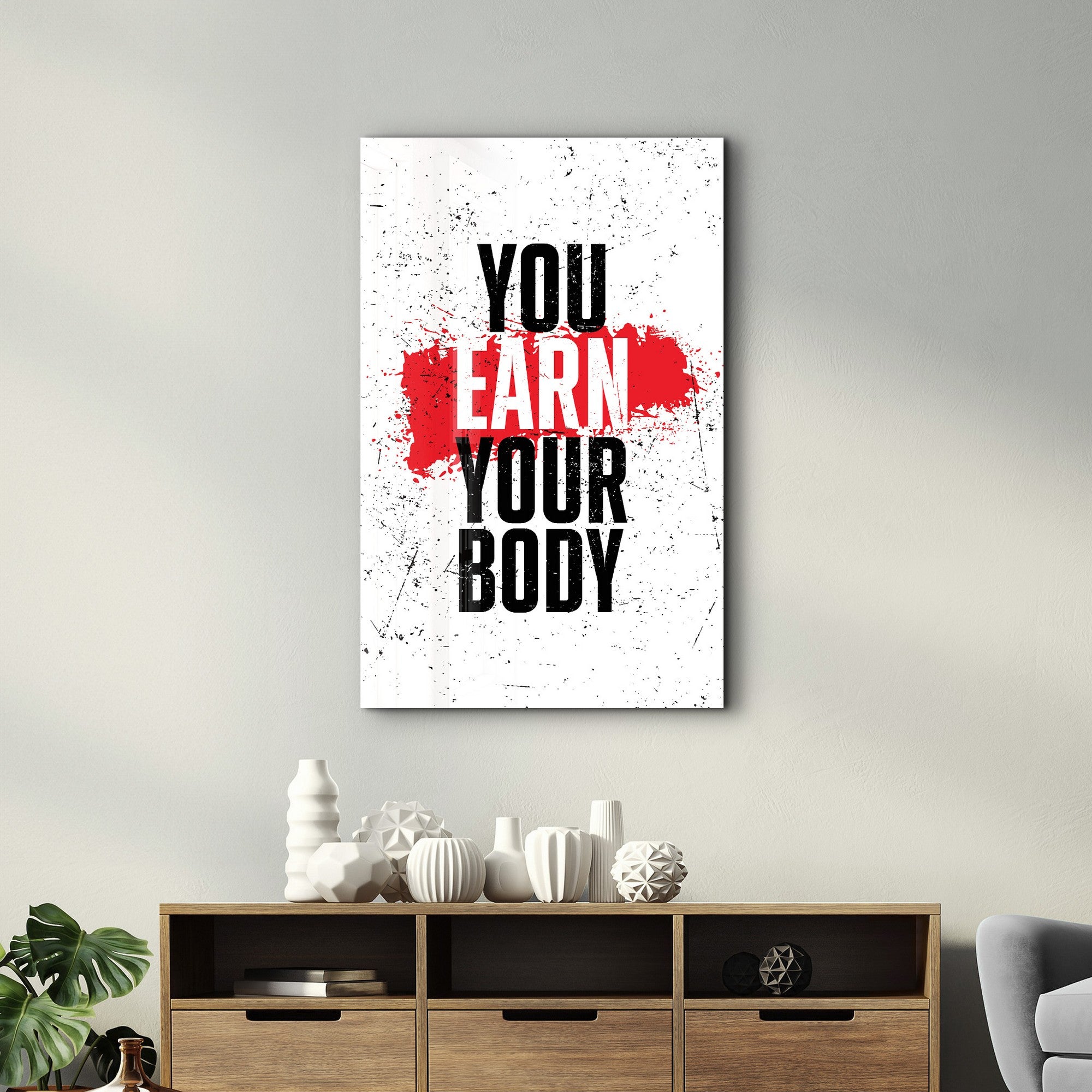 Arte Decorativa em Vidro Temperado Multicolor 70x110cm - Impressão UV de Alta Qualidade