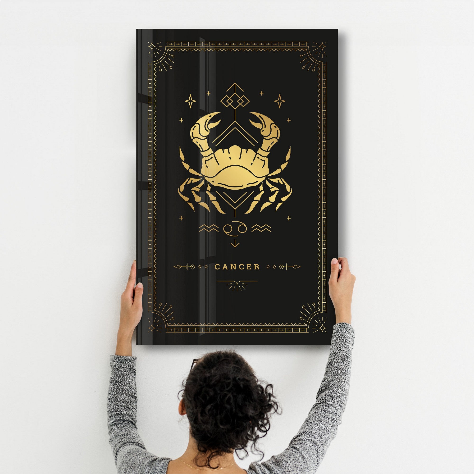 Arte Decorativa em Vidro Temperado Multicolor 35x55cm - Impressão UV de Alta Qualidade