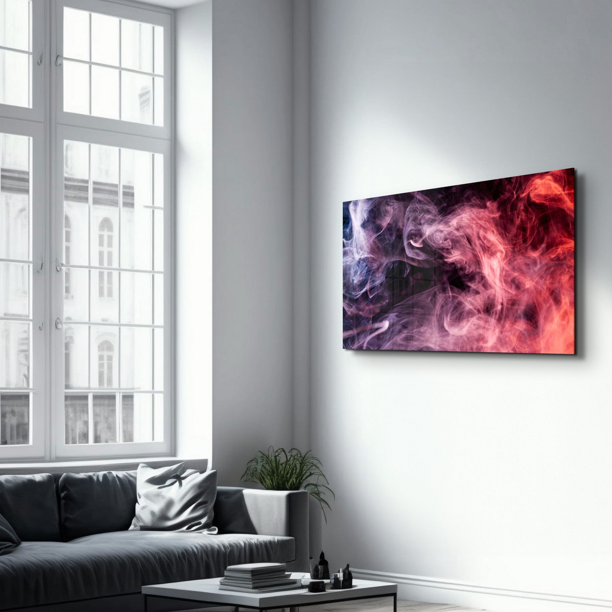 Arte Decorativa em Vidro Temperado Multicolor 35x55cm - Impressão UV de Alta Qualidade