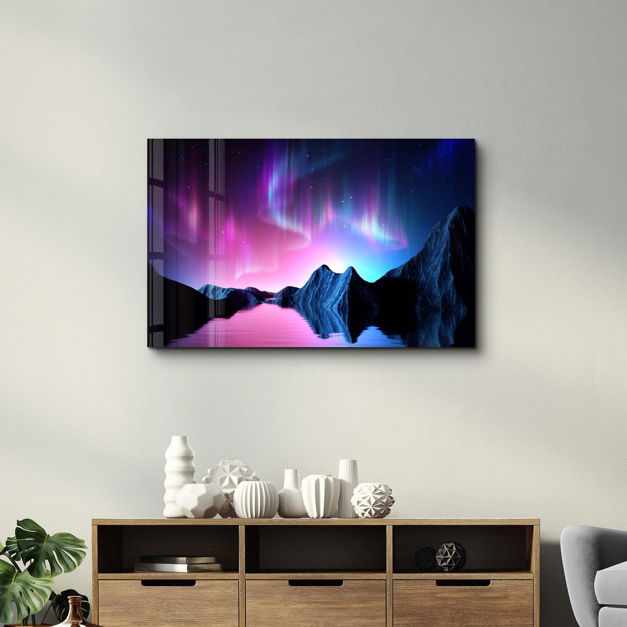 SPR-1399 Quadro Decorativo em Vidro Temperado 35x55 cm Multicolor – Impressão UV, 4 mm