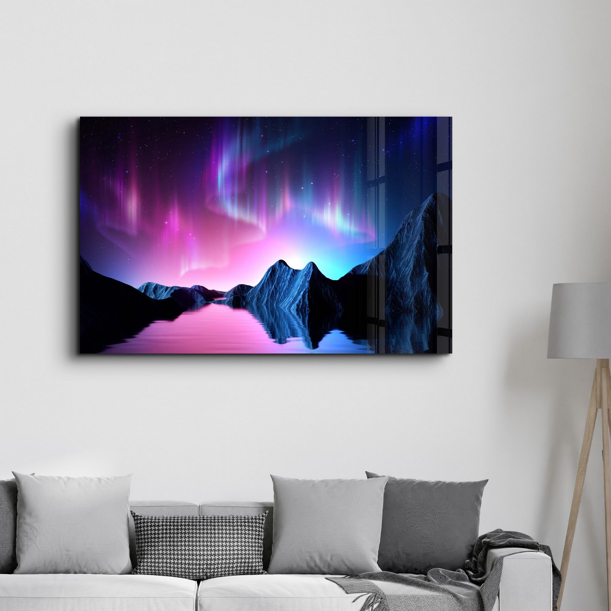 Arte Decorativa em Vidro Temperado Multicolor 70x110cm - Impressão UV de Alta Qualidade