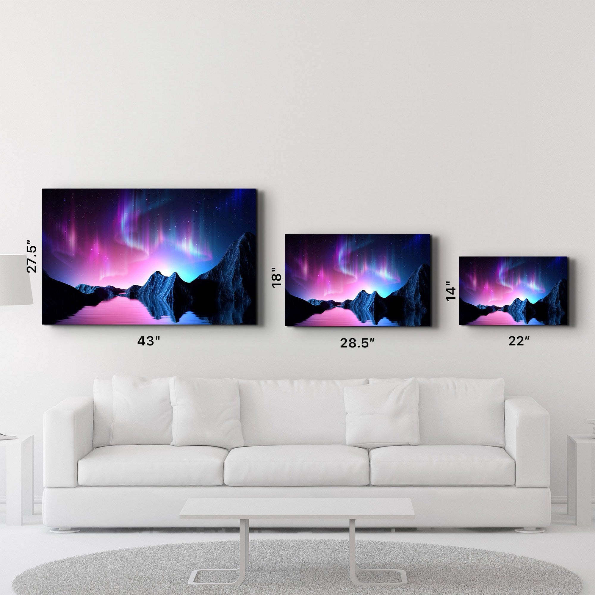 Arte Decorativa em Vidro Temperado Multicolor 70x110cm - Impressão UV de Alta Qualidade